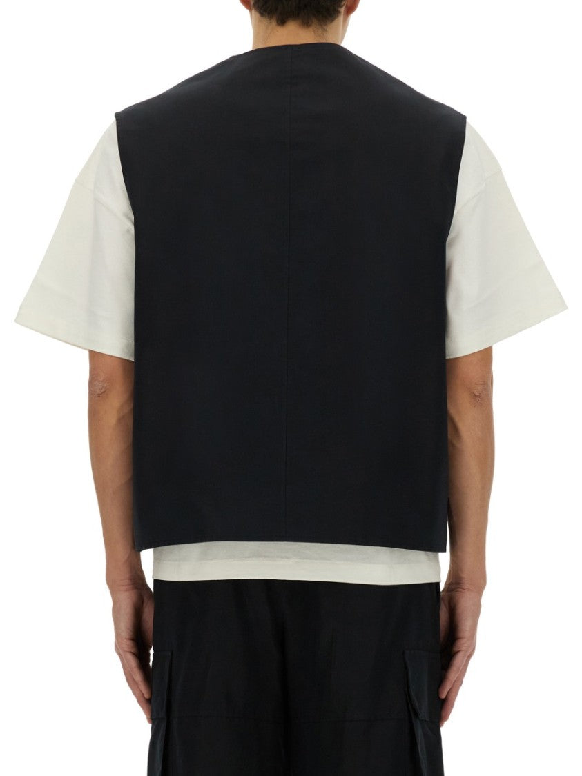 Black Cargo Vest