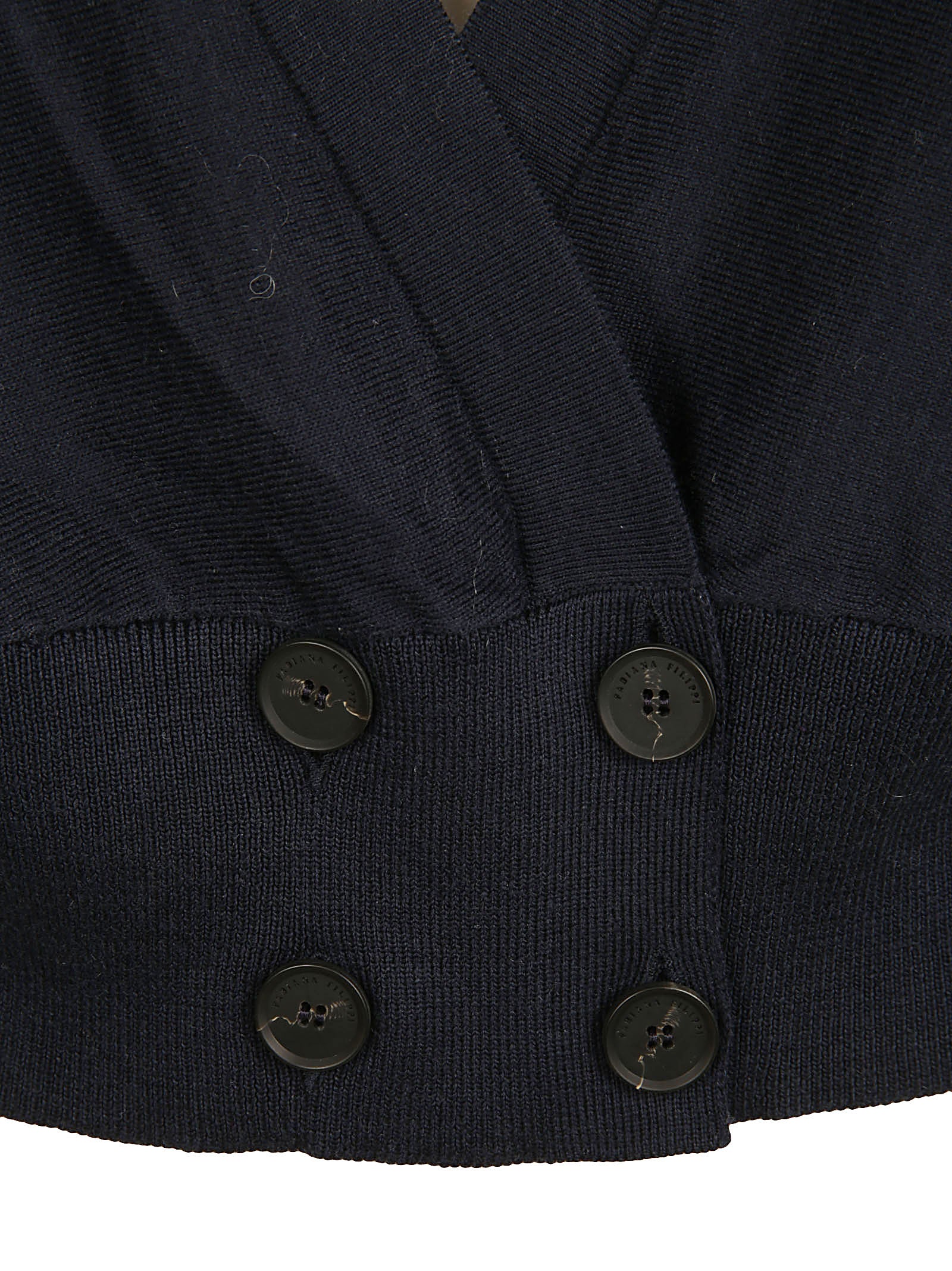 Cropped Sweater with Deep V-Neckline