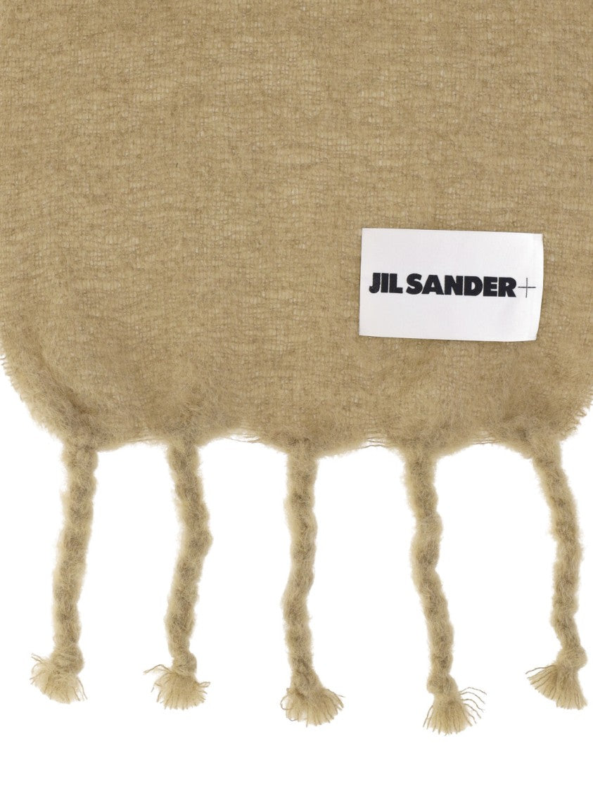 Mohair And Wool Scarf – Beige