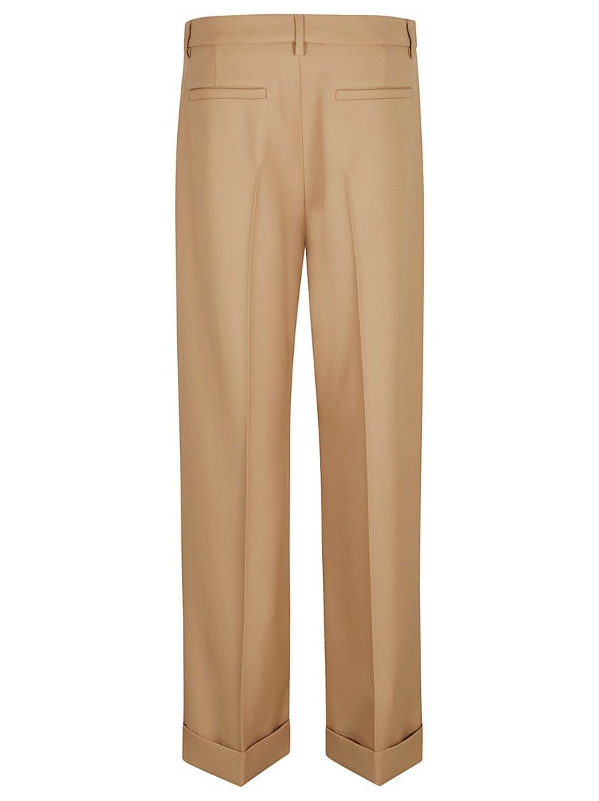 Tailored Trousers With Cuffed Hem