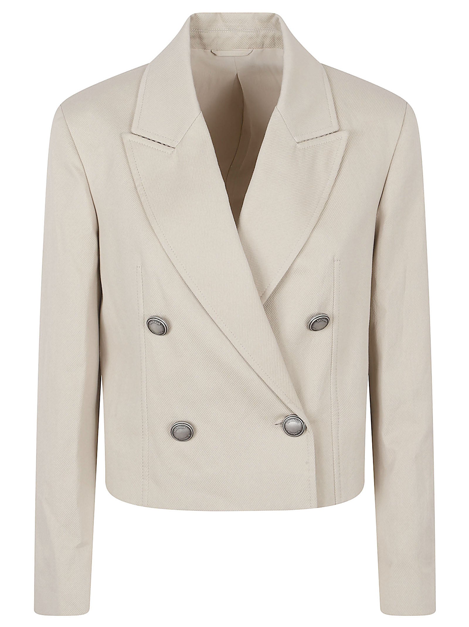 Cropped Double-Breasted Jacket