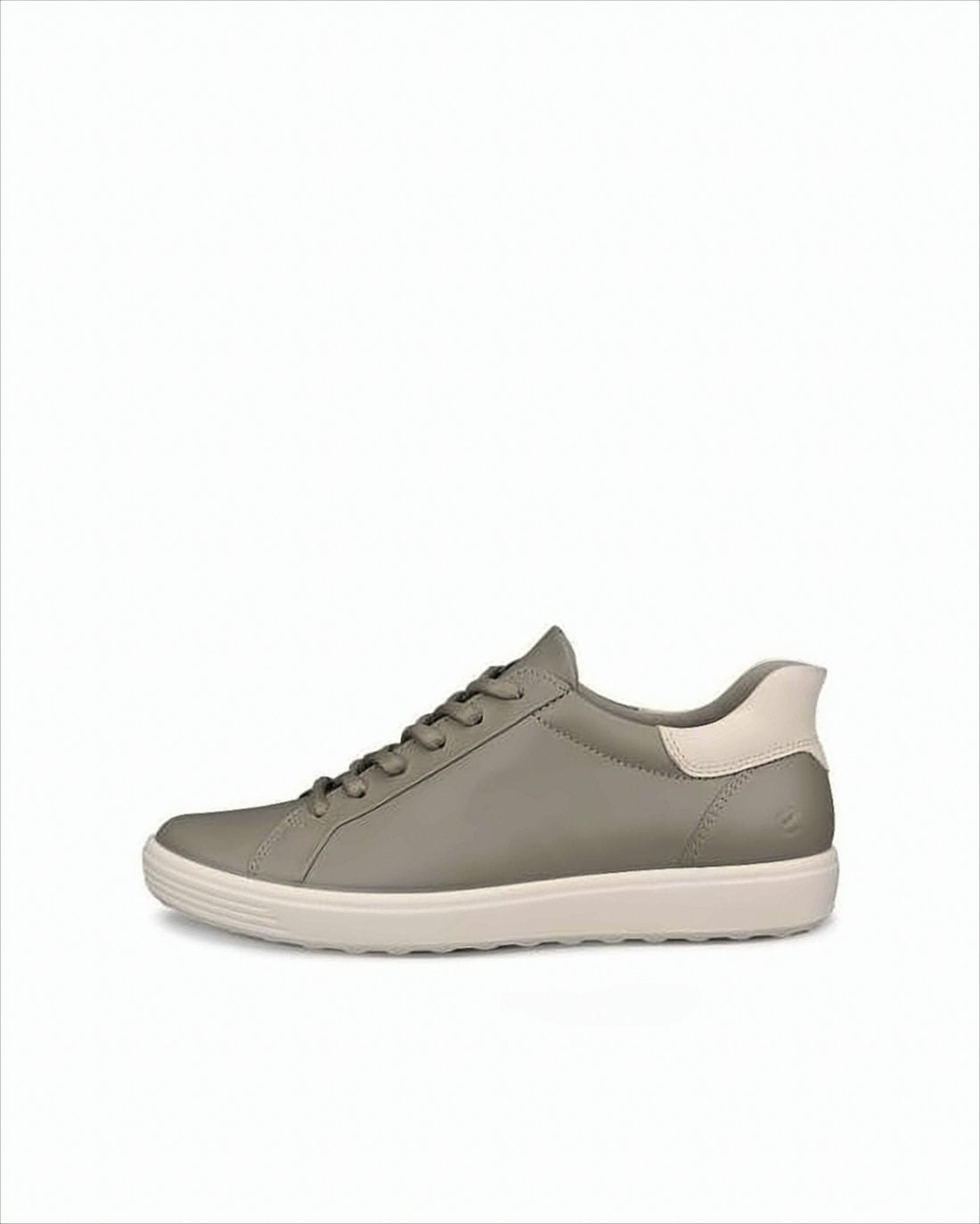 Minimalist Olive Green Leather Sneakers