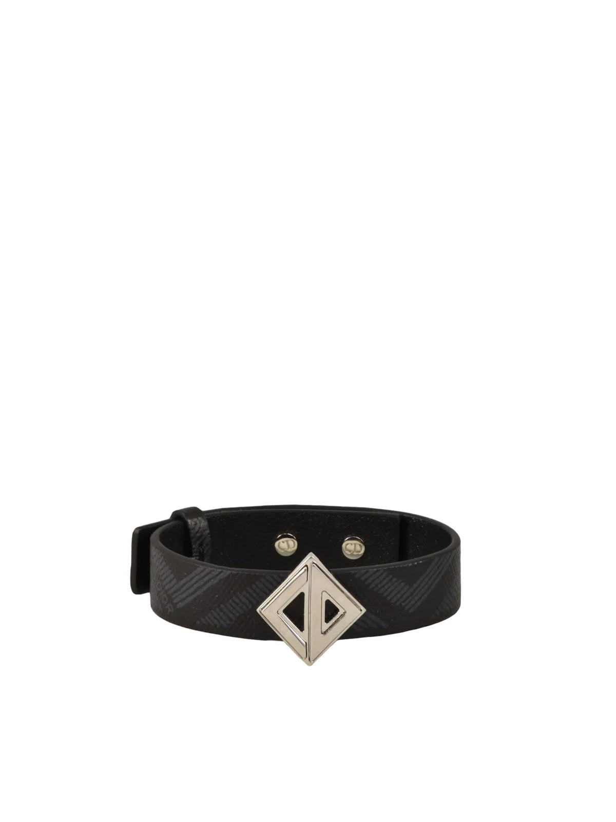Dior Black Leather Bracelet