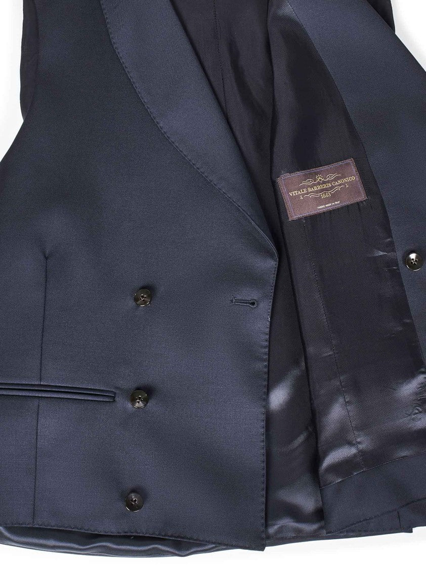 Midnight Blue Double-Breasted Waistcoat