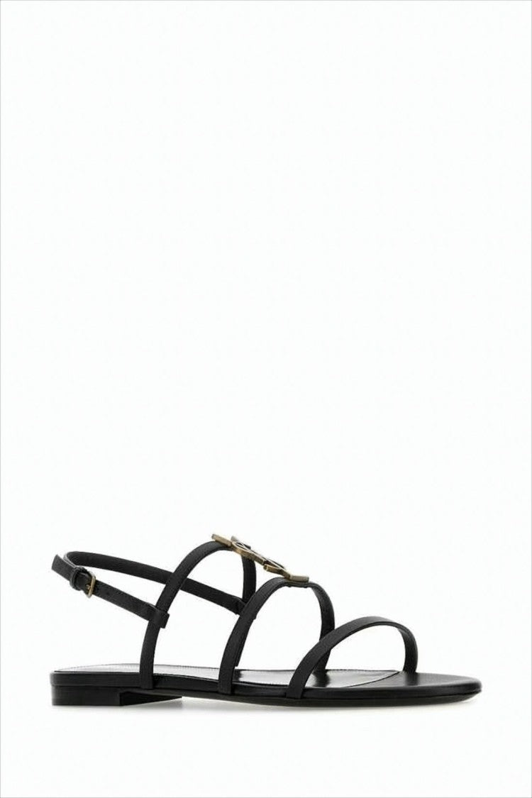 Black Leather Sandals