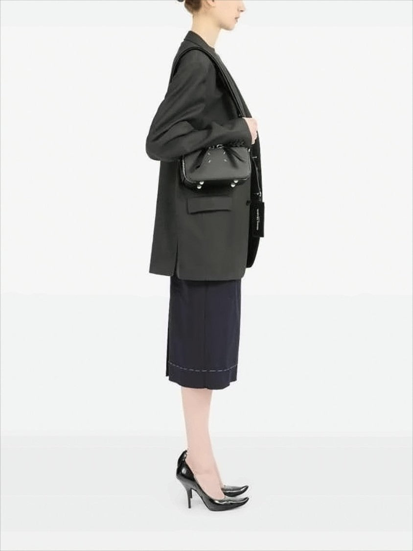 Smooth Cowhide Leather Crossbody Bag