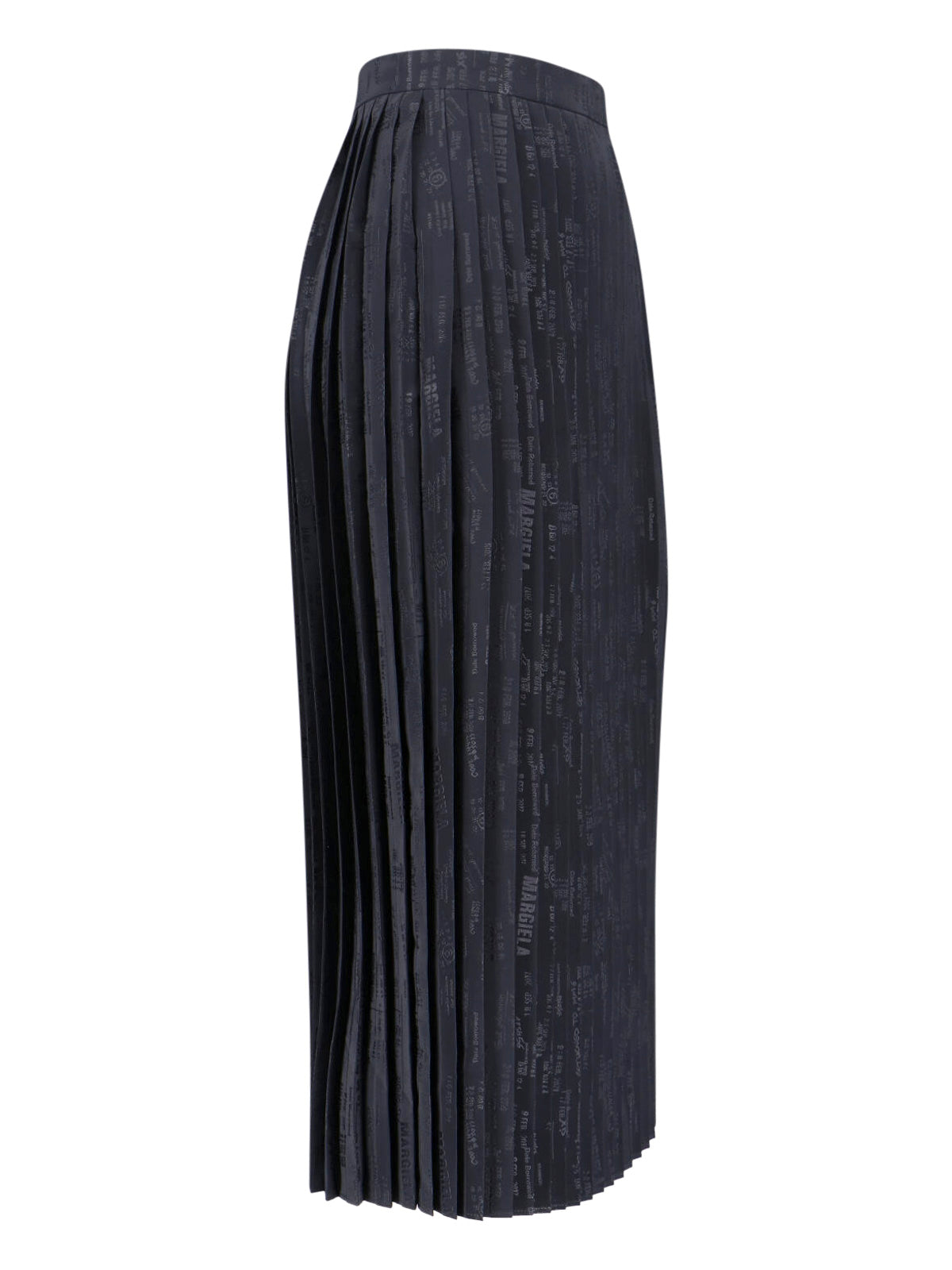 Pleated Midi Skirt – Black