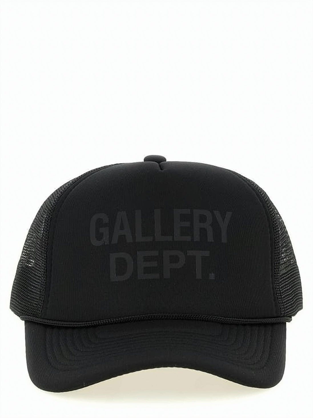 Structured Black Mesh Trucker Cap