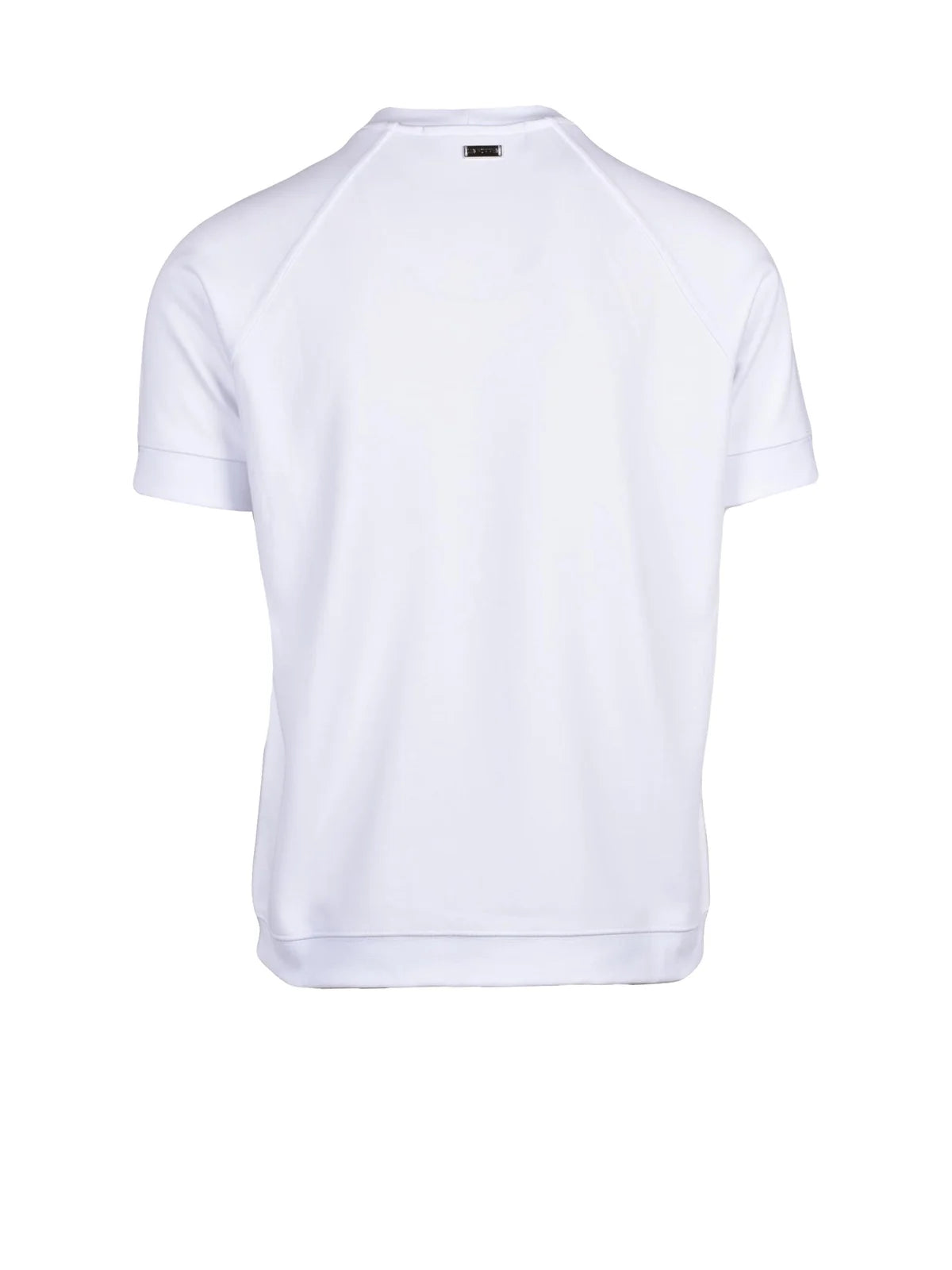 White Cotton Polyester Sweatshirt