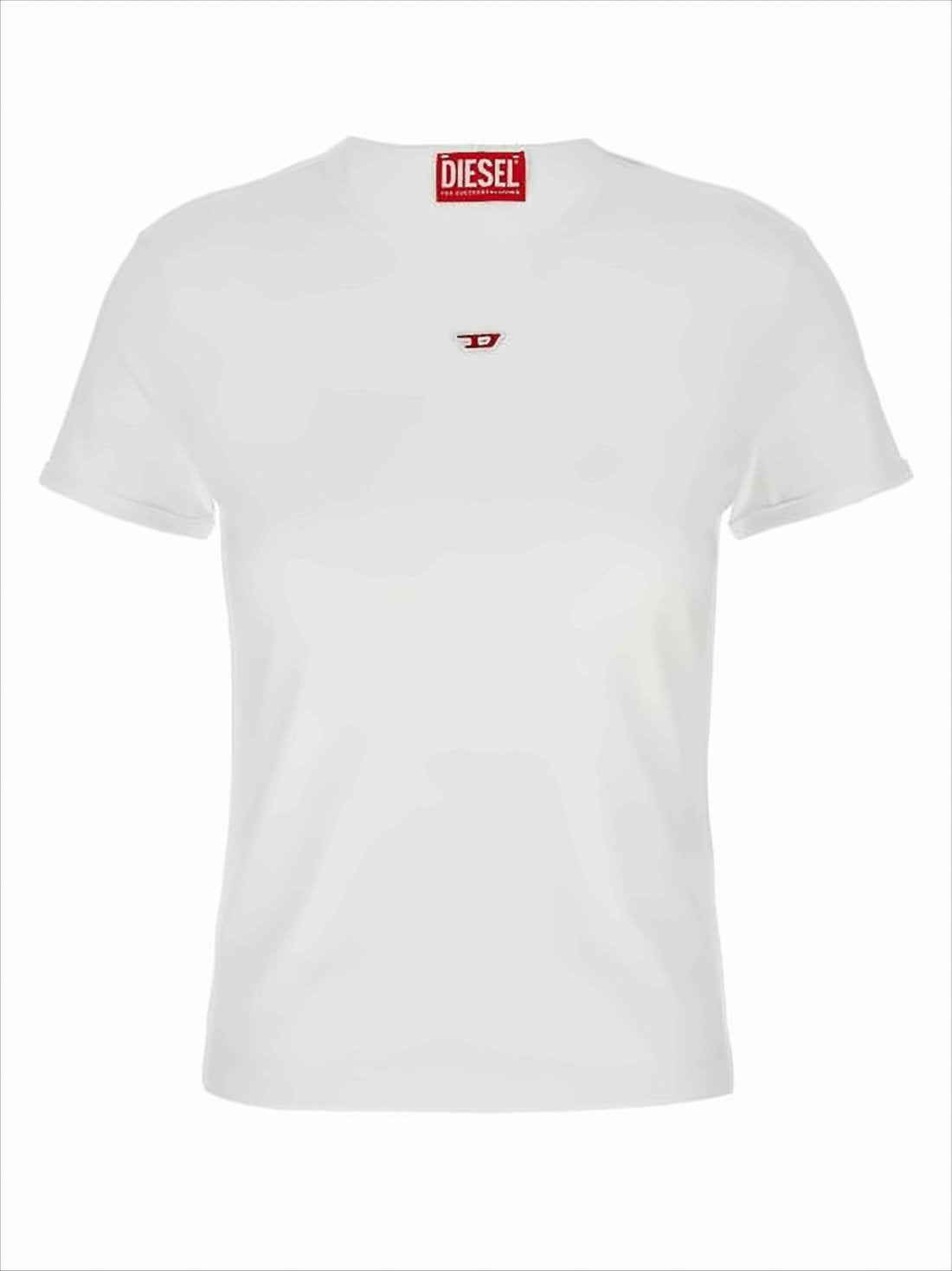 Cropped White Cotton T-Shirt