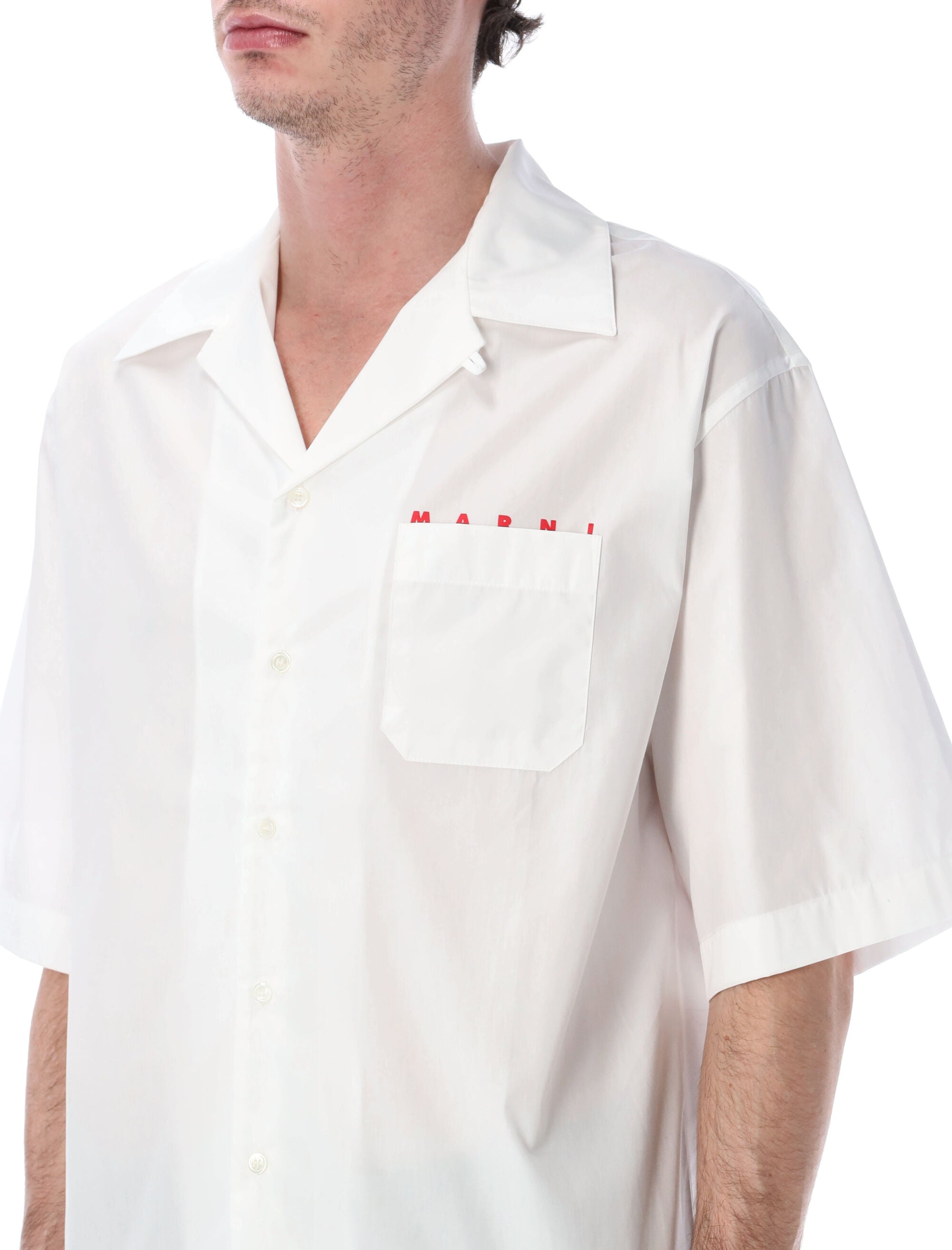 Double Organic Cotton Boxy Bowling Shirt