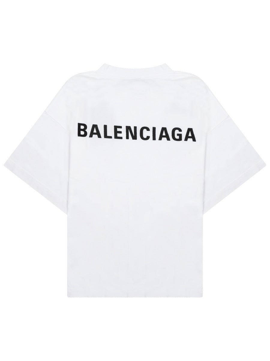 Cropped Cotton T-Shirt With Signature Logo