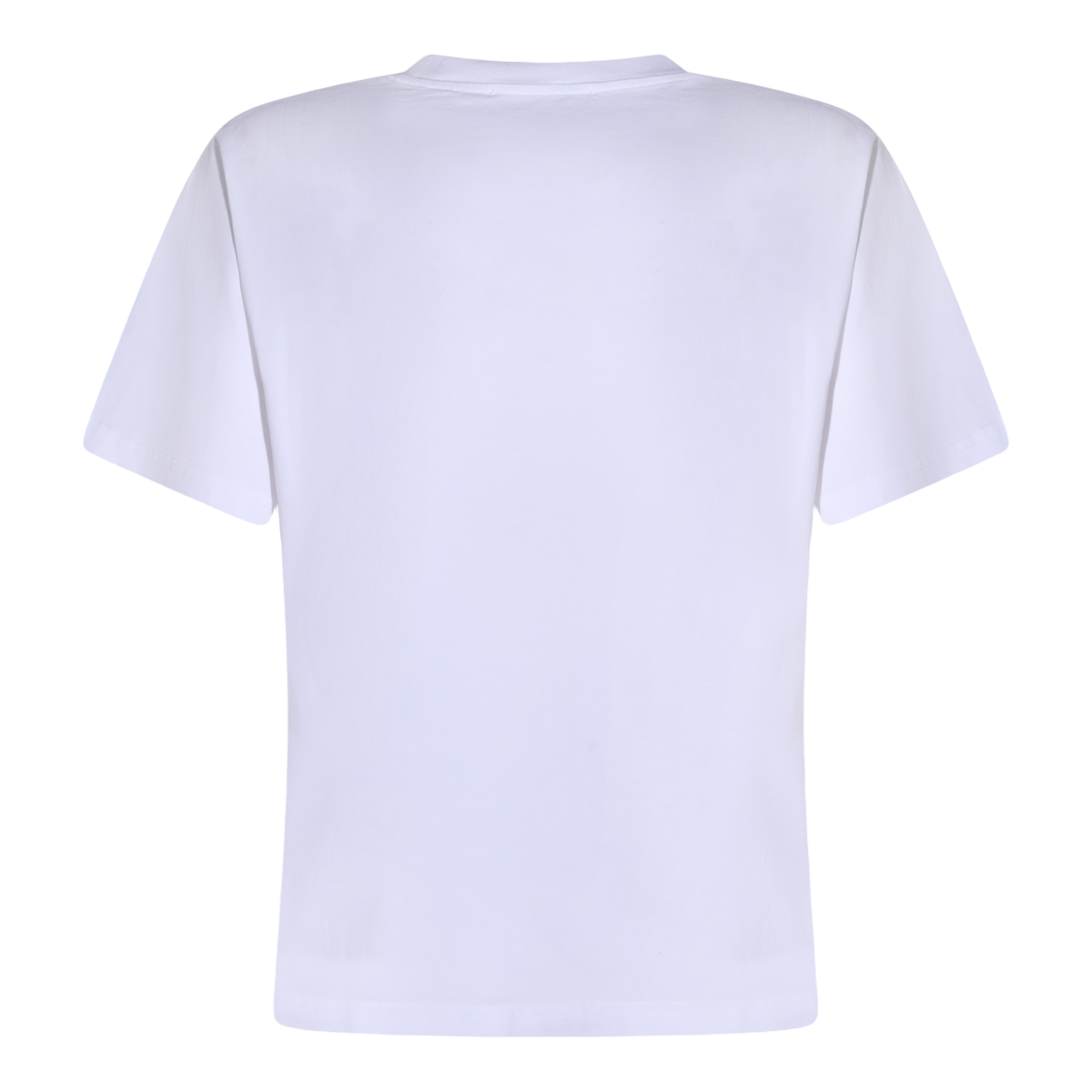 White T-Shirt with Round Neckline