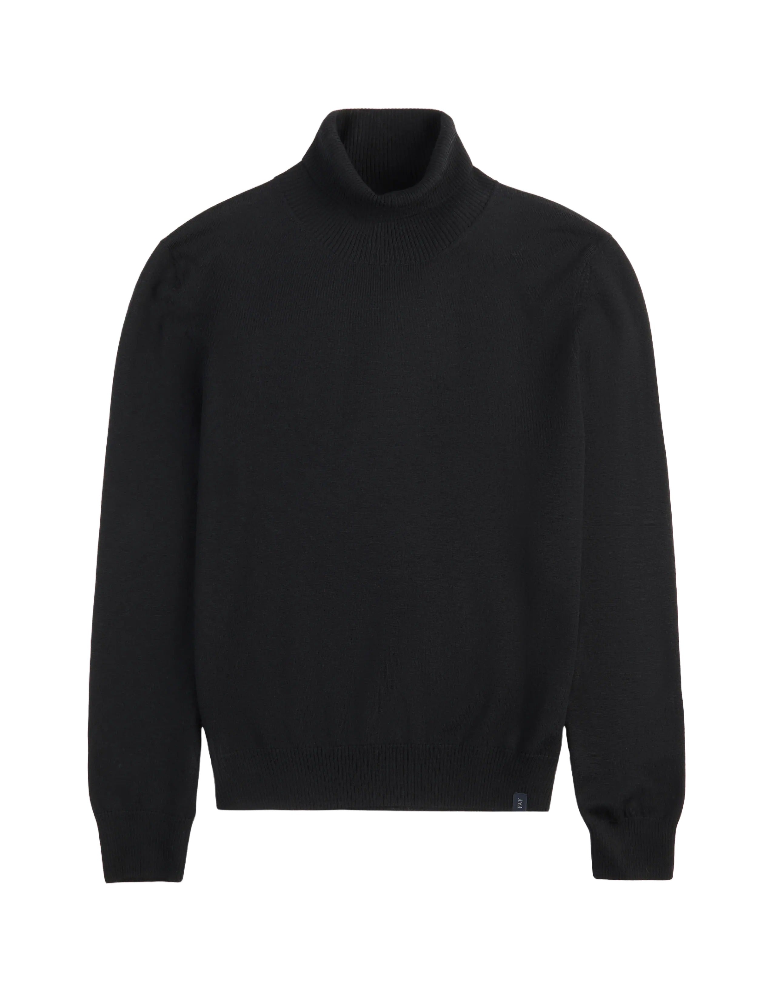 Turtleneck Sweater In Fine Knit Wool