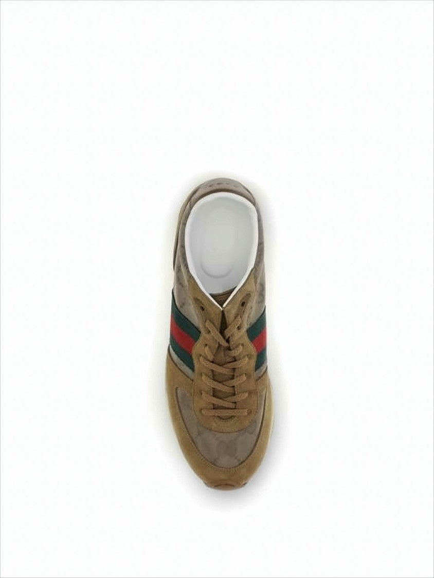 Low-Top Sneakers with Signature Stripes and Textured Grip