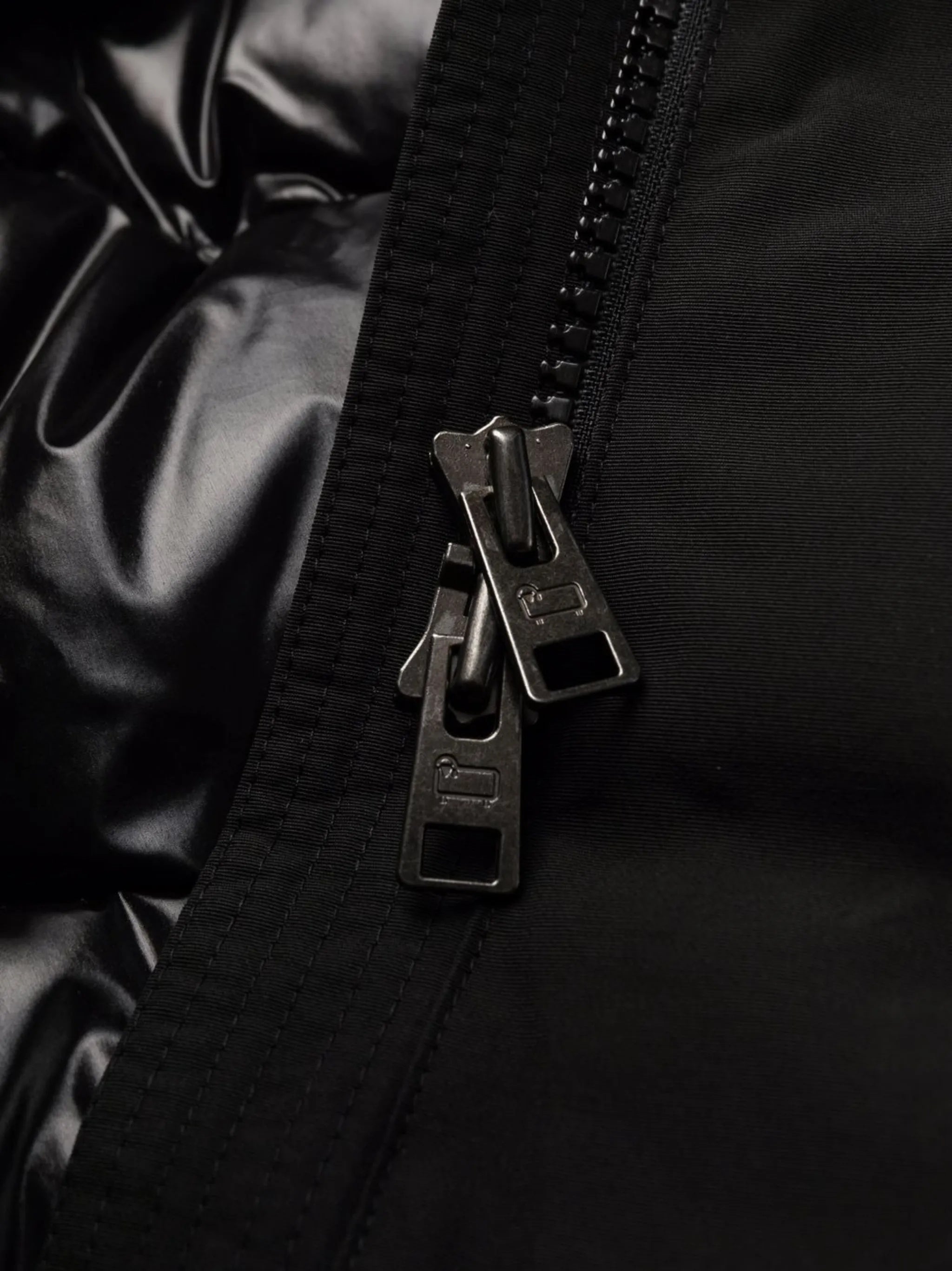 Black Arctic Slim-Fit Down Parka