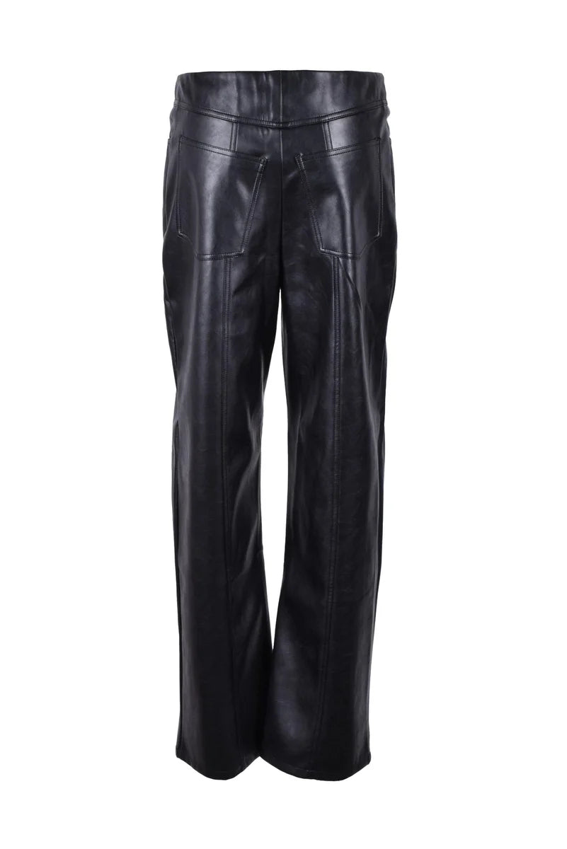 Polyurethane/Polyester Trousers - Black