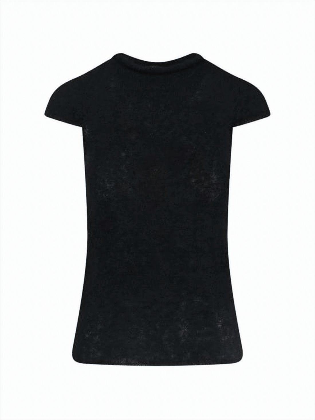 Fitted Black Knit Top