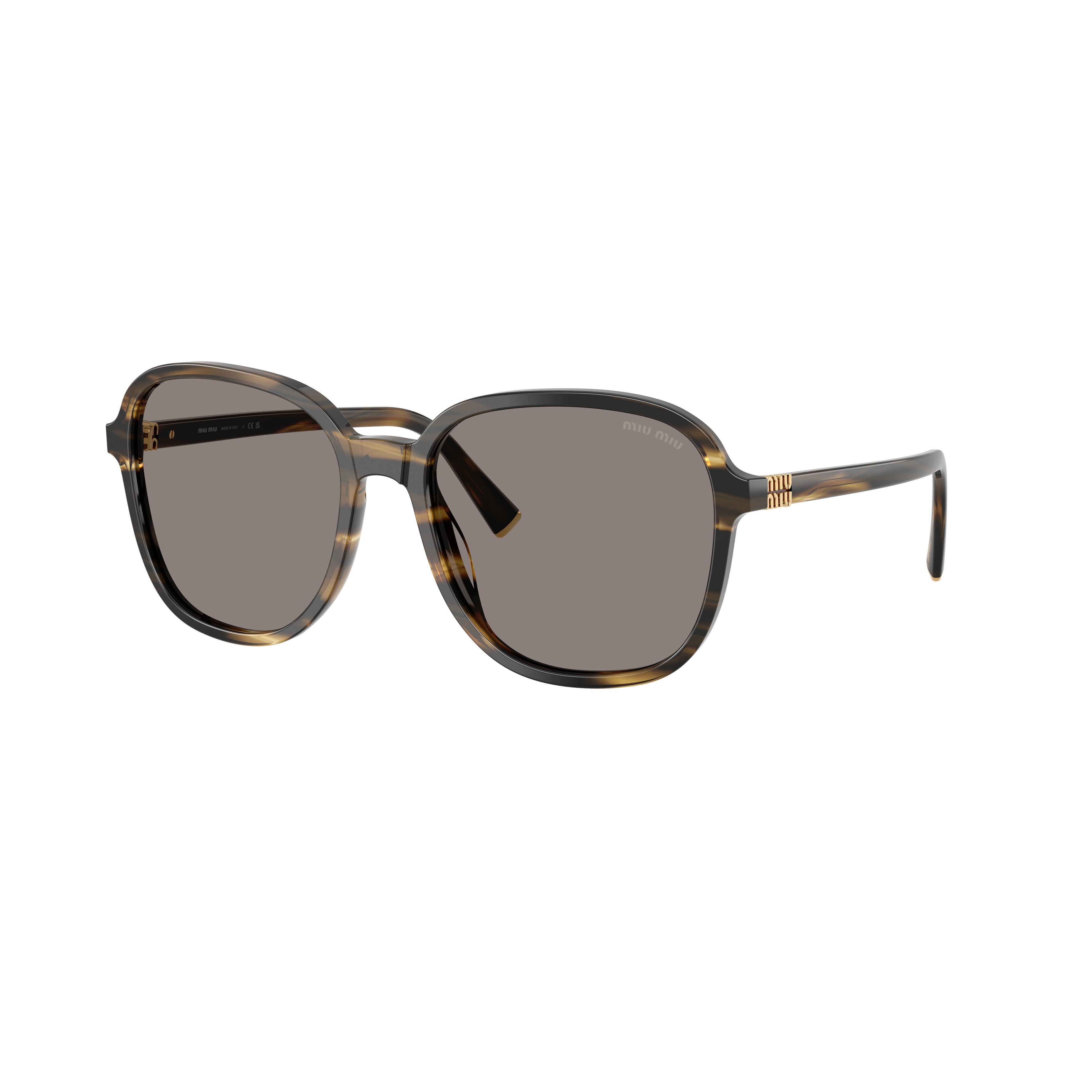 0mu B01s Oversized Square Tortoiseshell Sunglasses