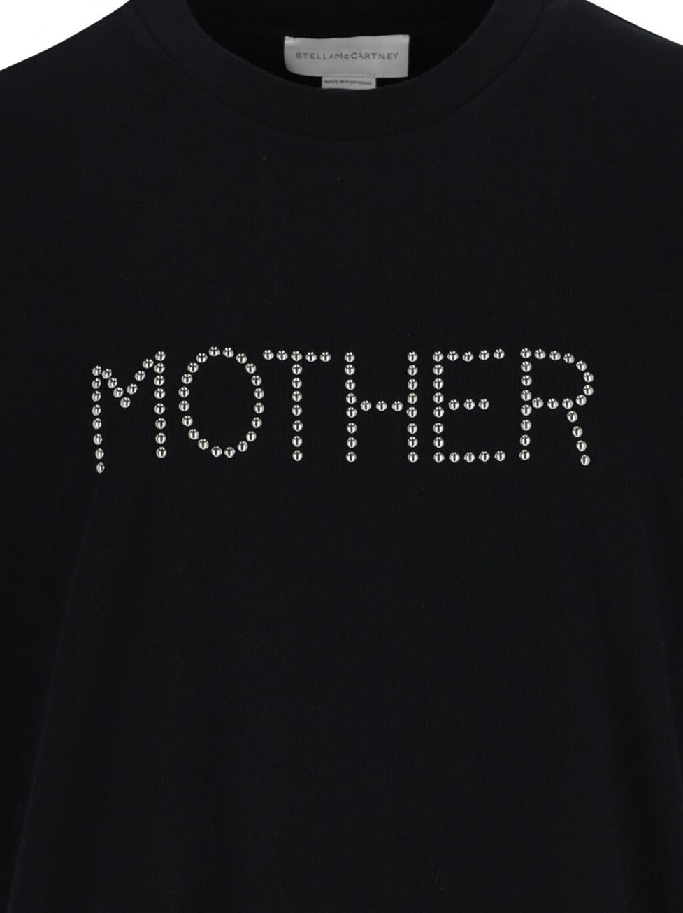"Stella Mccartney" Logo Studs T-Shirt – Black