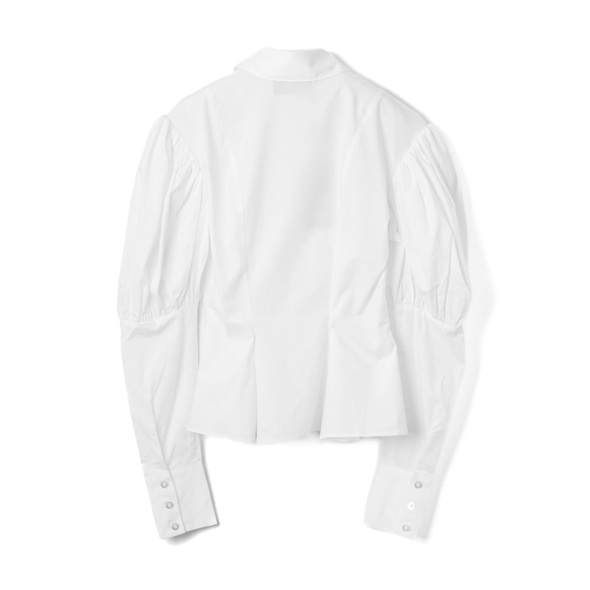 Voluminous Puff Sleeve White Shirt