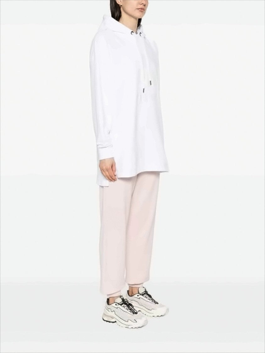 Long-Sleeved Hoodie Dress with Subtle Tonal Logo