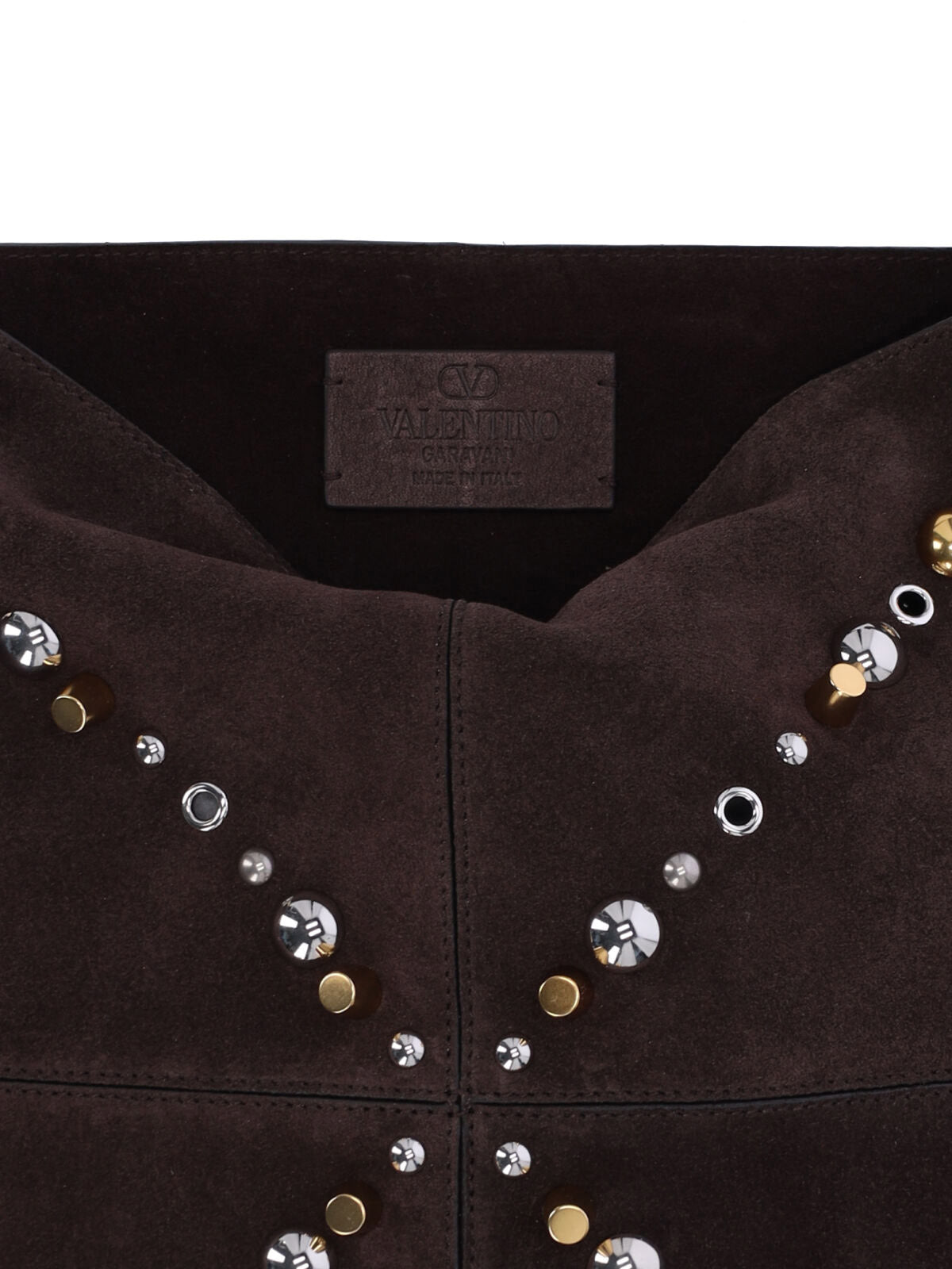 Brown Suede Shoulder Bag with Adjustable Strap