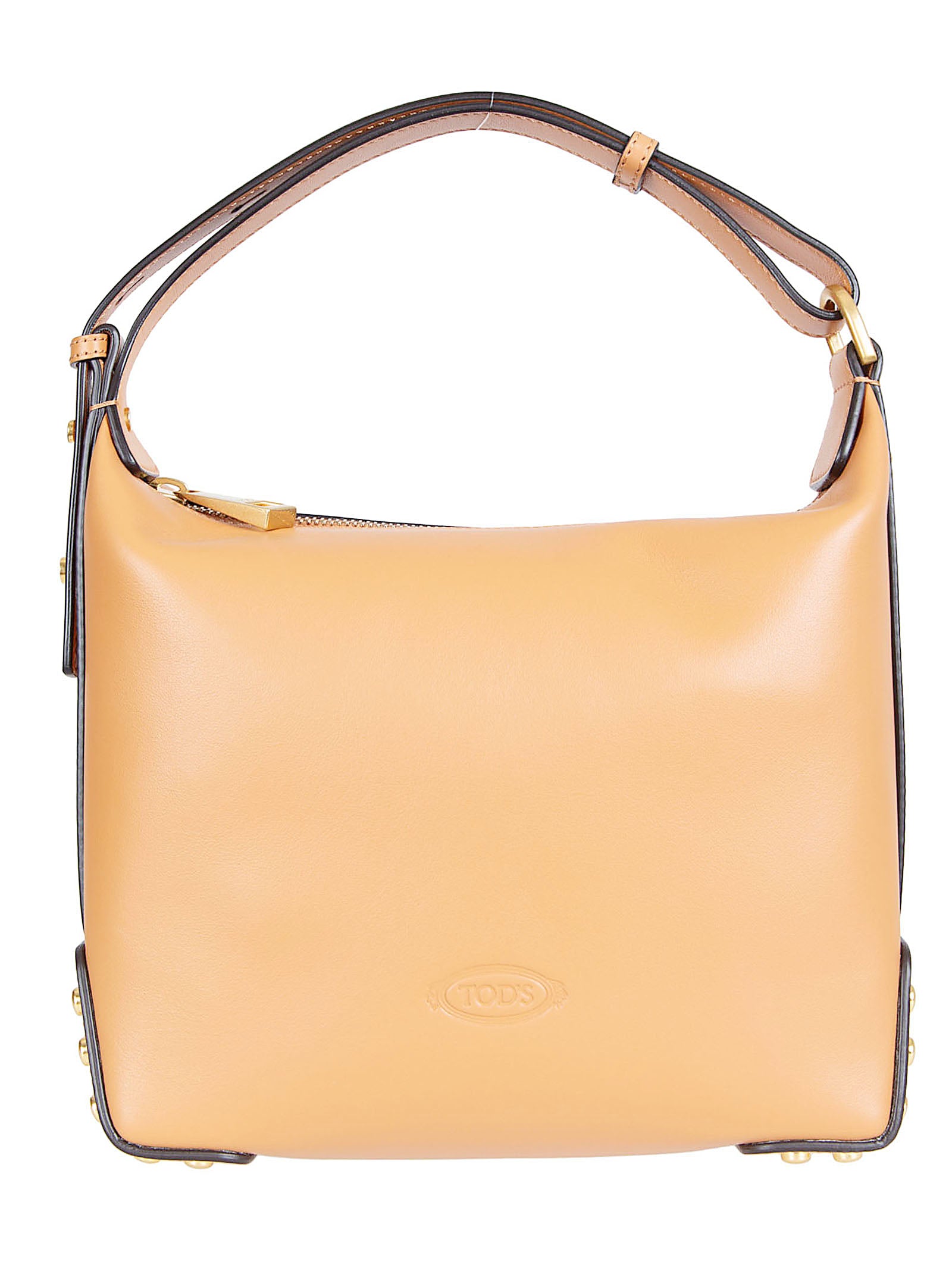 Smooth Calfskin Leather Rectangular Bag with Adjustable Handle