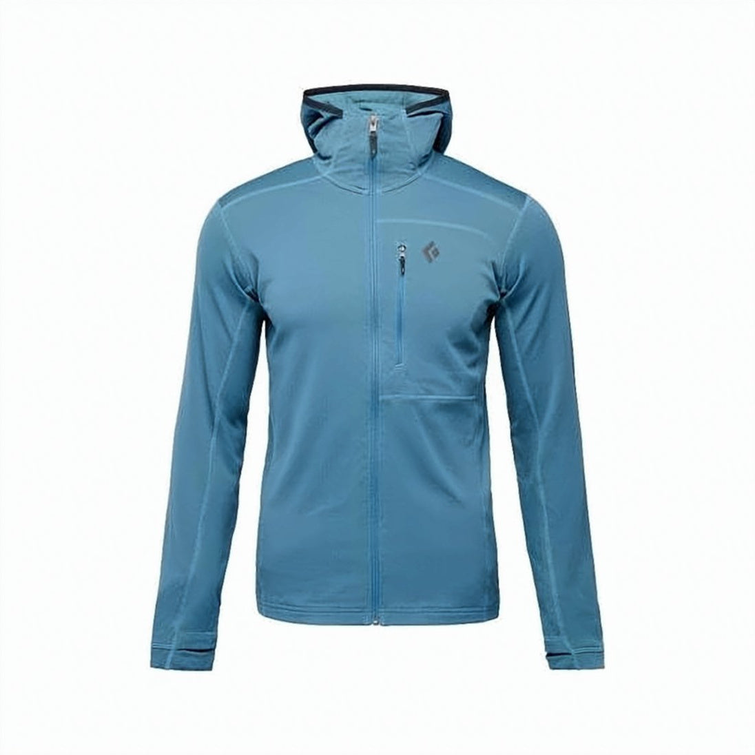 Streamlined Blue Activewear Jacket with Hood