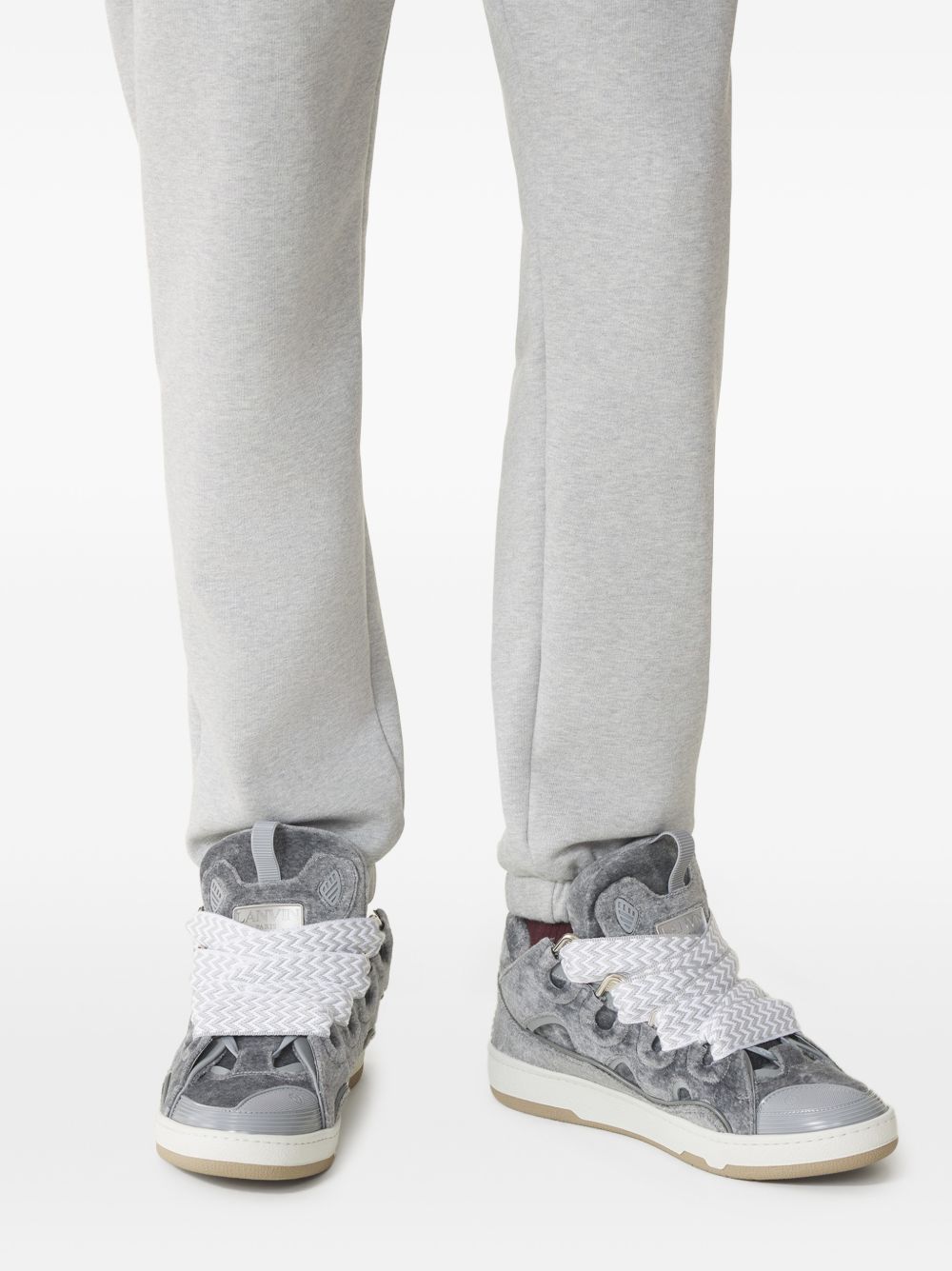 Grey Cut-Out Detail Sneakers