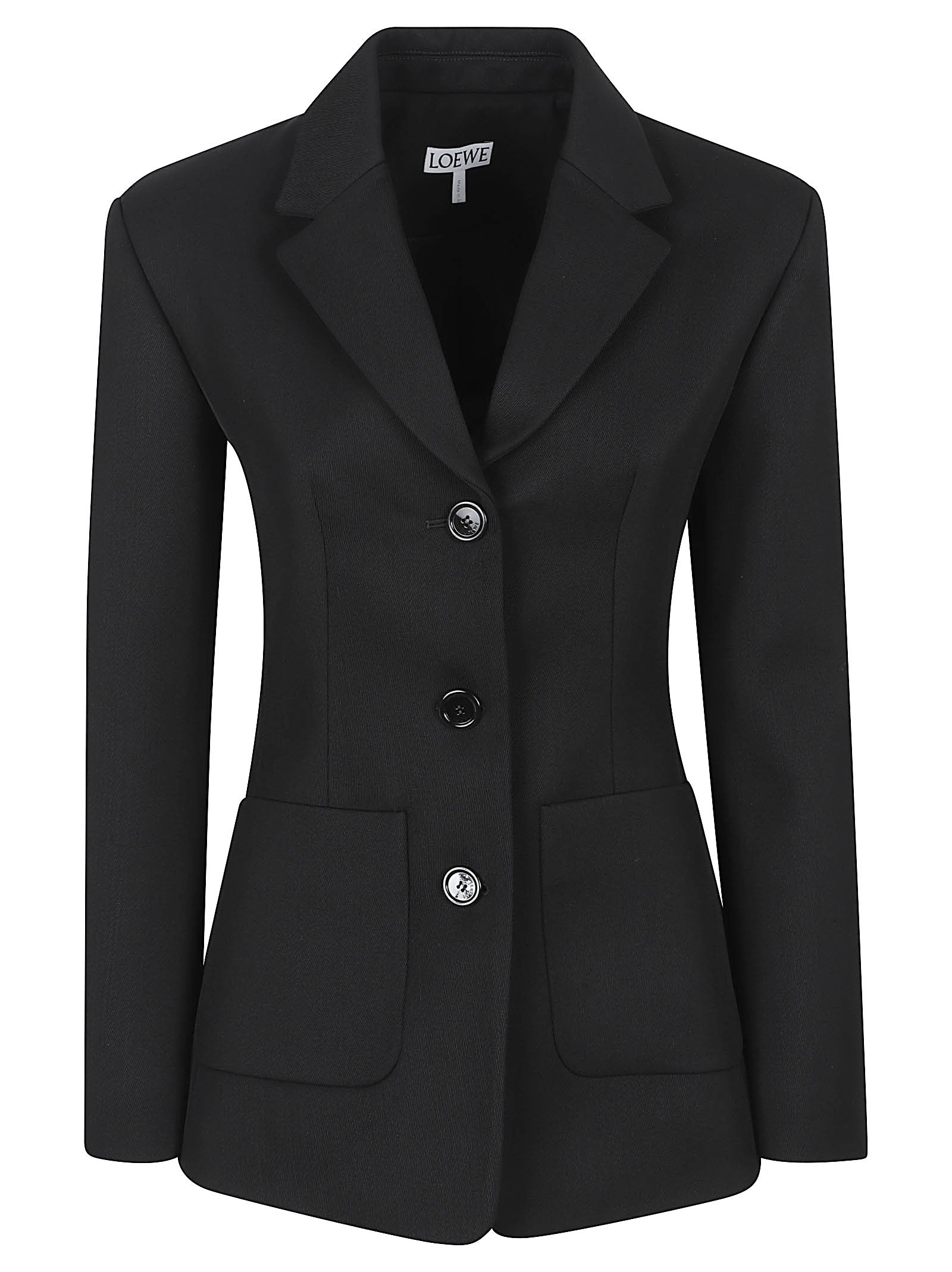 Tailored Black Jacket With Notched Lapel
