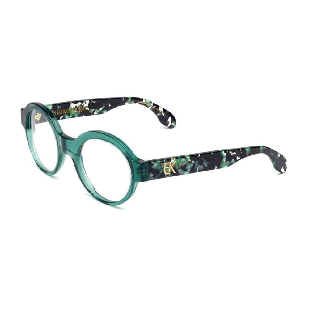 Ek 1502 Round Green Acetate Optical Frames