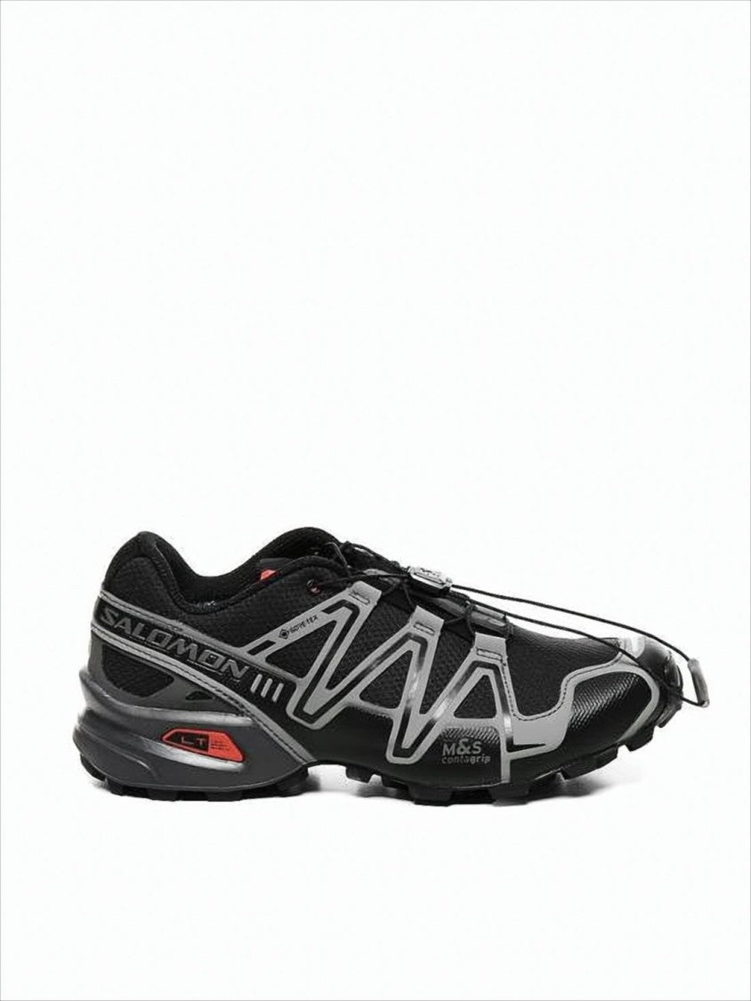 Athletic Sneakers with Streamlined Silhouette and Unique Overlays