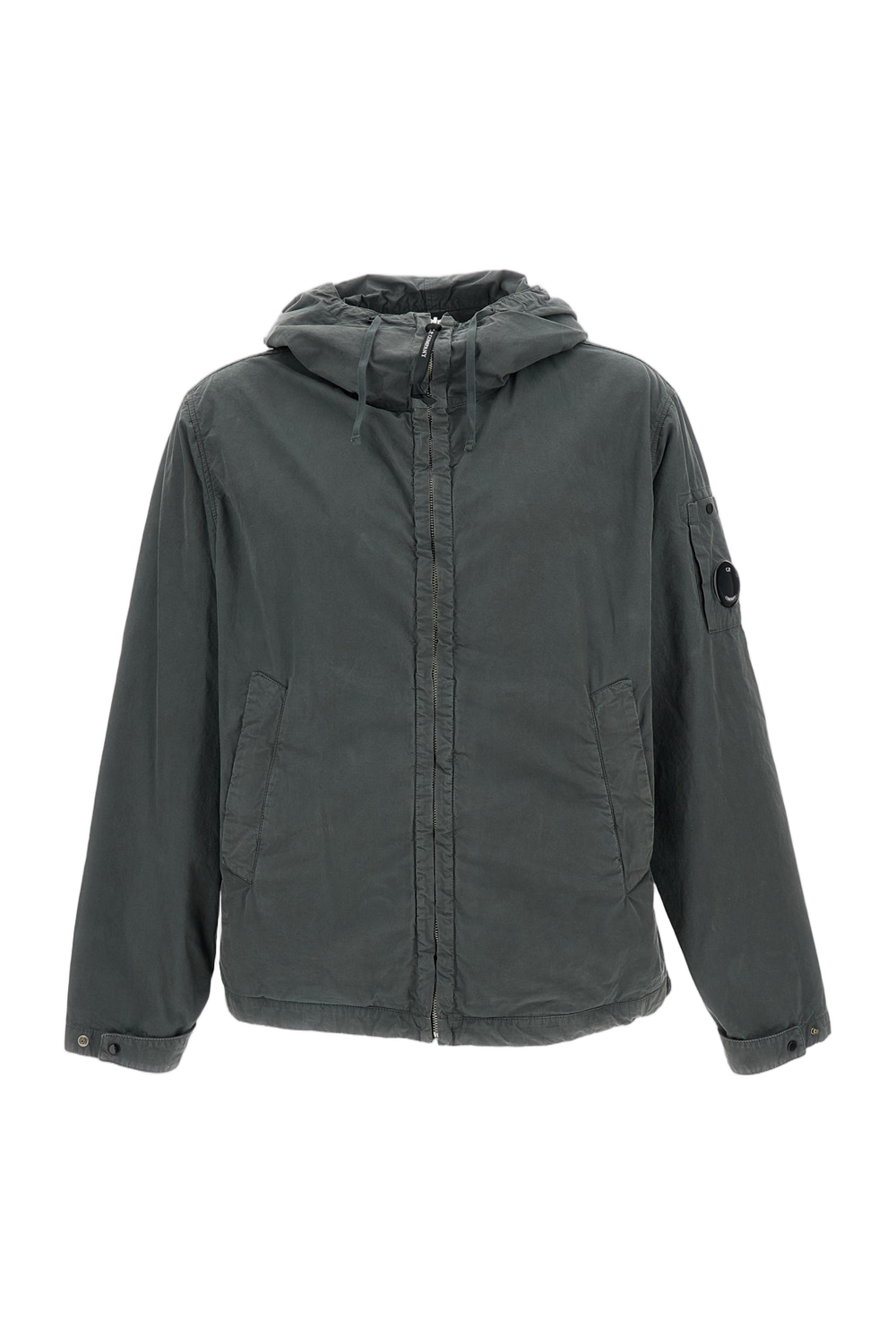 Micro-Reps Fabric Hooded Jacket with Iconic Lens Detail