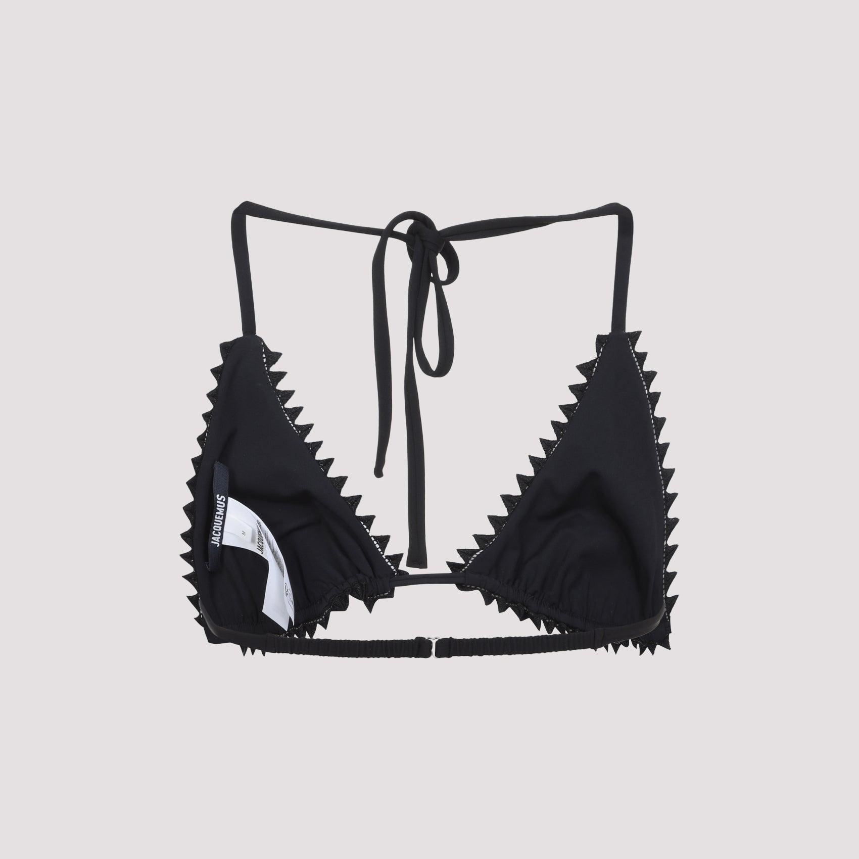 Black Polyamide-Elastane Blend Swimwear