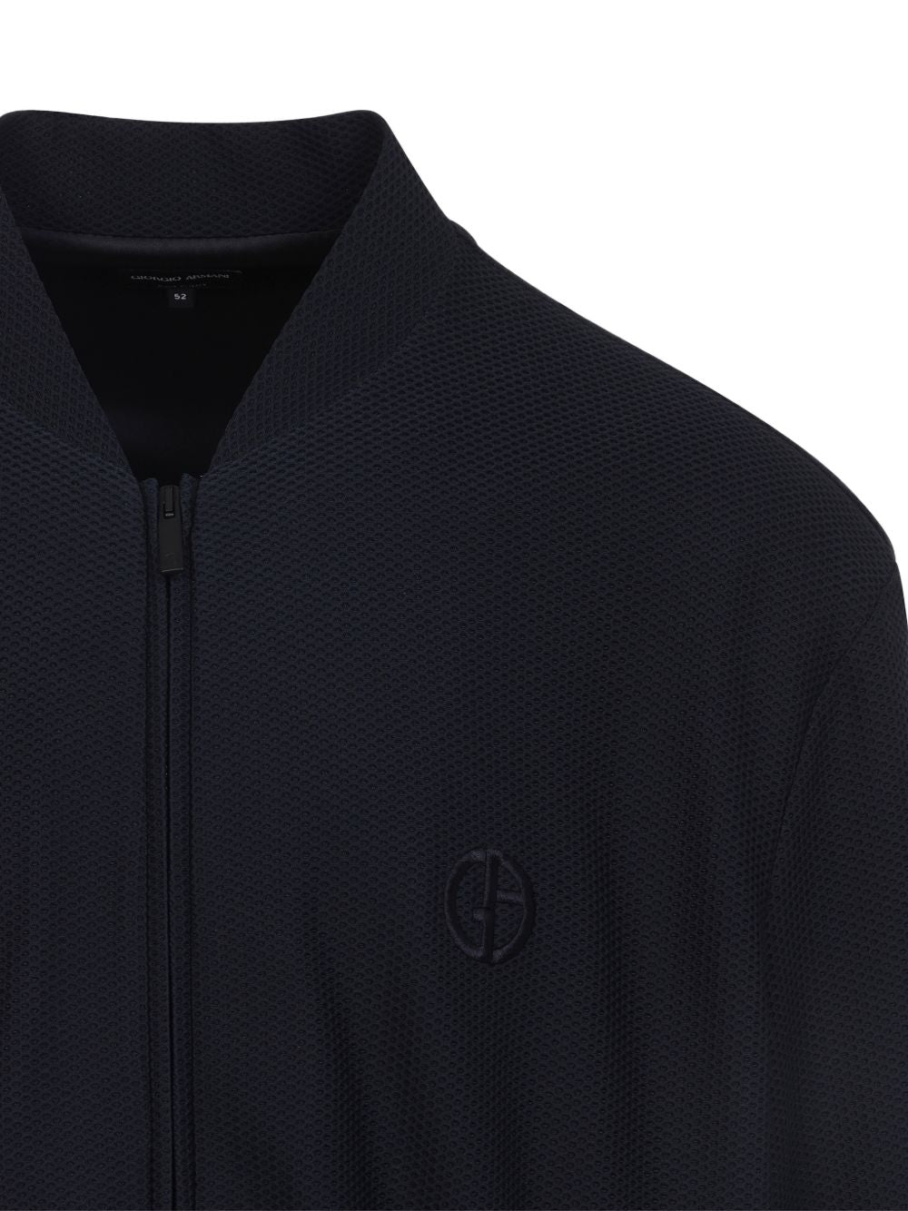 Black Casual Jacket with Textured Detail