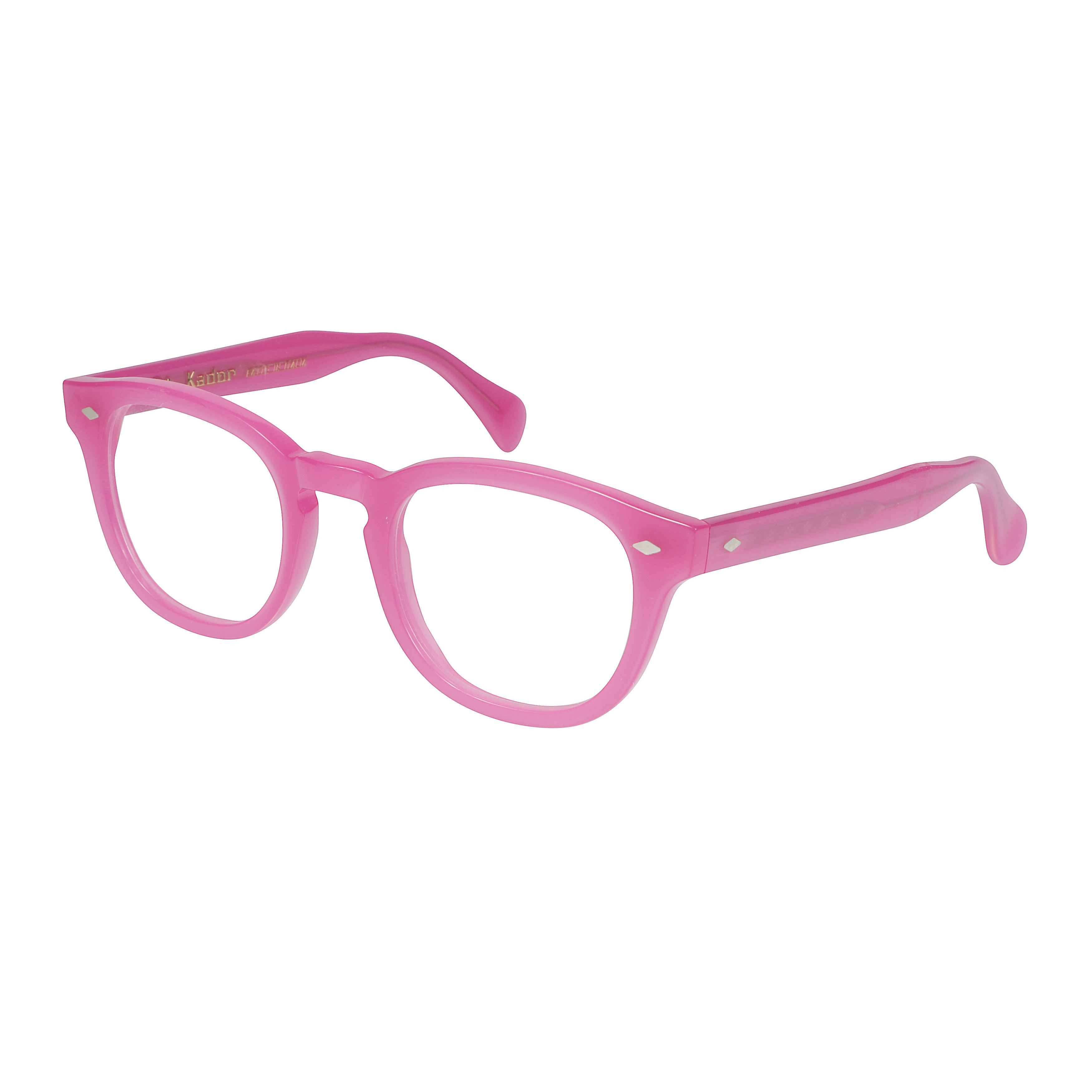 Jolly Cal 49 Translucent Pink Rounded Square Eyeglasses
