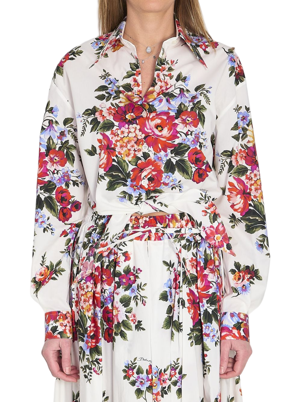 Floral Print Cotton Shirt