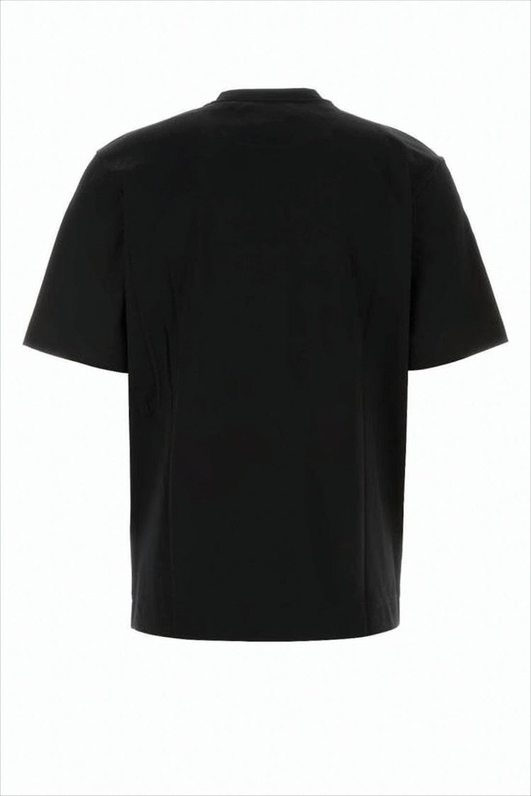 Boxy Fit Cropped T-Shirt with Zippered Pocket