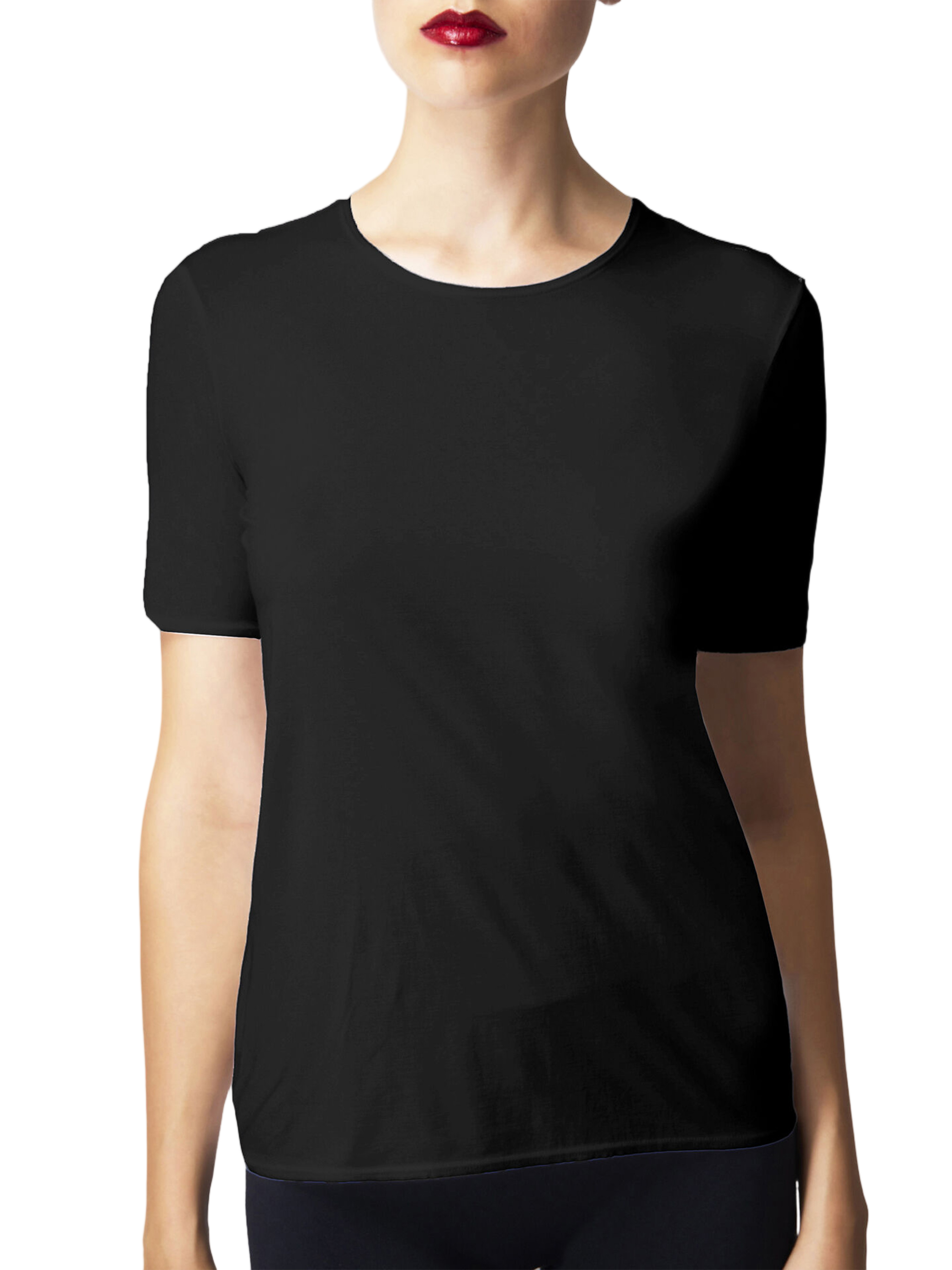 Pure Top Short-Sleeved Minimalist Cotton Top