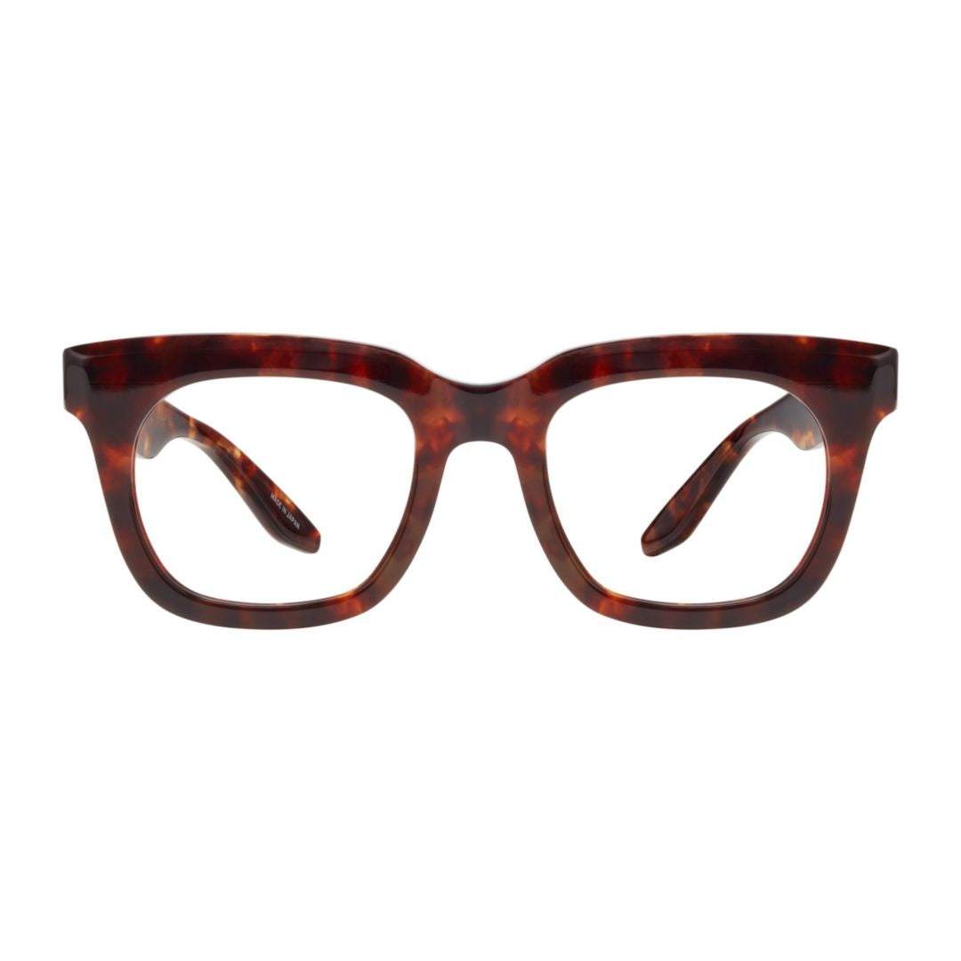 Samo Bold Tortoiseshell Acetate Eyeglasses with Sturdy Frame