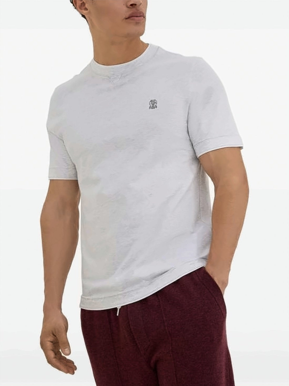 Layering Comfort Cotton Jersey Crewneck T-Shirt