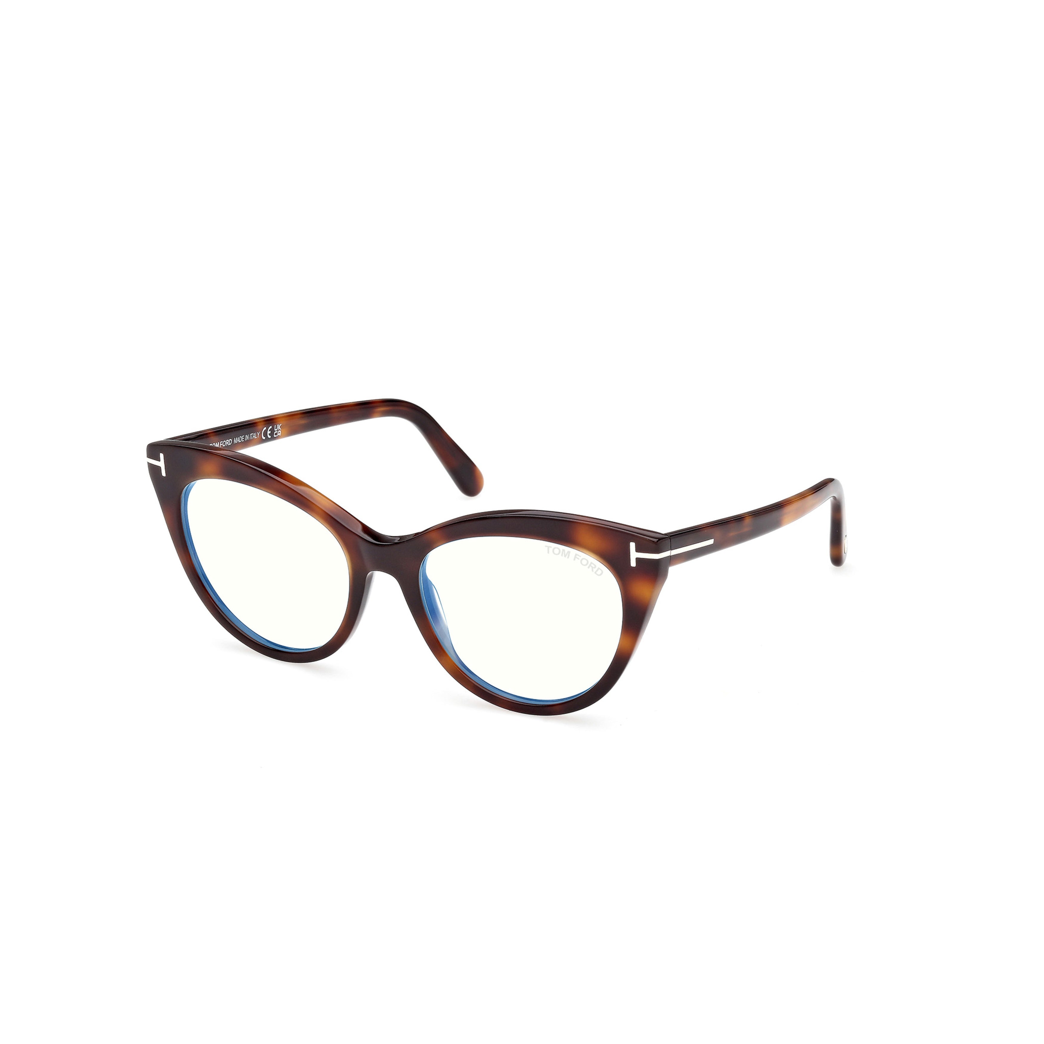 Ft6091-B Cat-Eye Tortoiseshell Acetate Eyeglasses