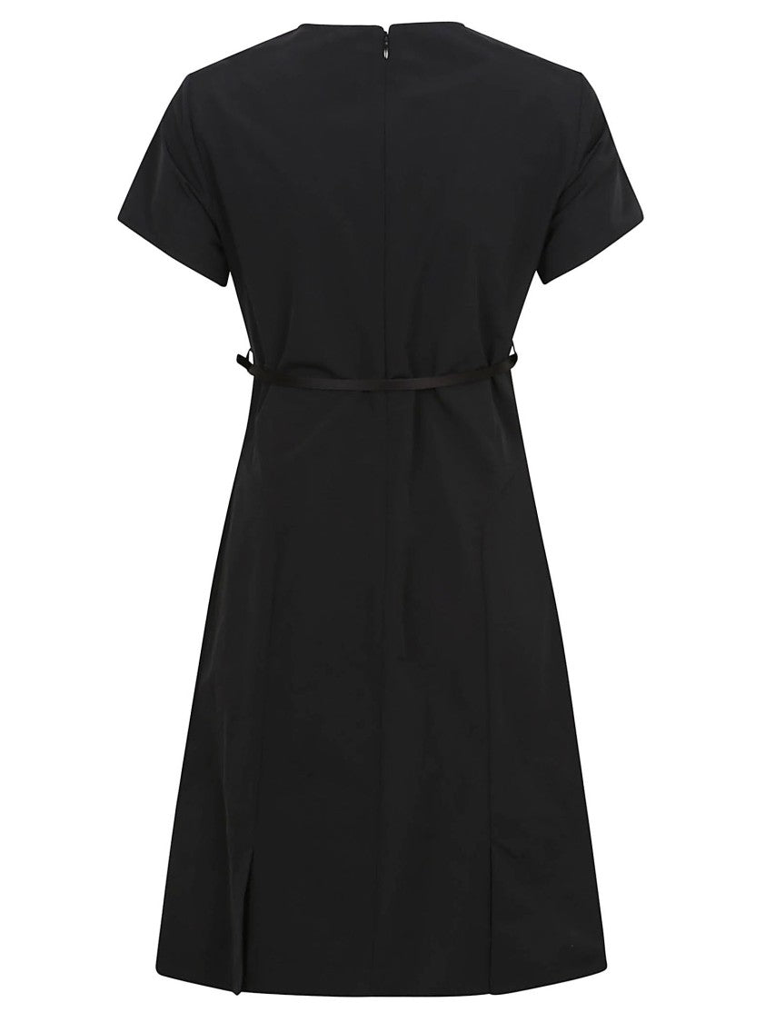 A-Line Black Dress With Fitted Bodice