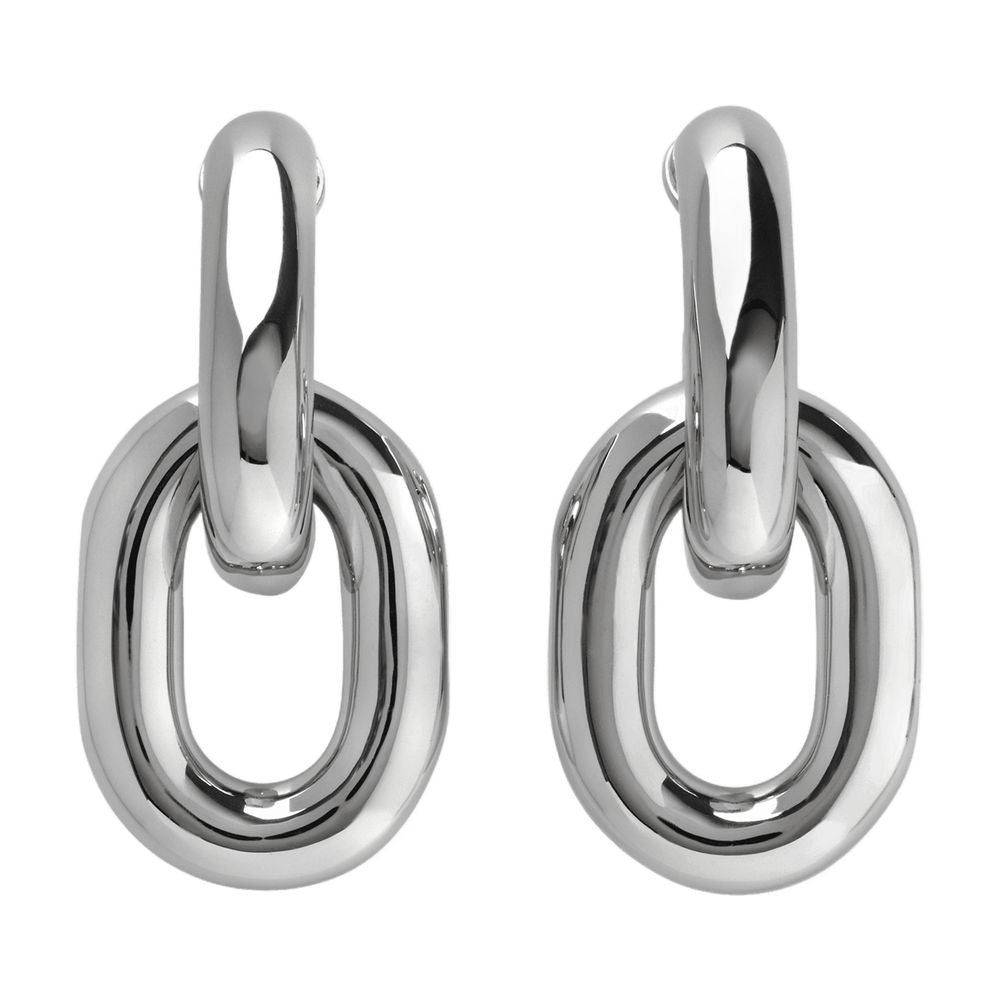 Xl Link Hoops Earring - Silver - Brass