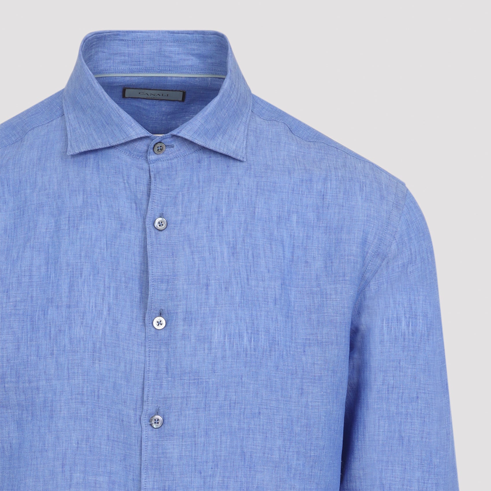 Tailored Long-Sleeve Linen Shirt