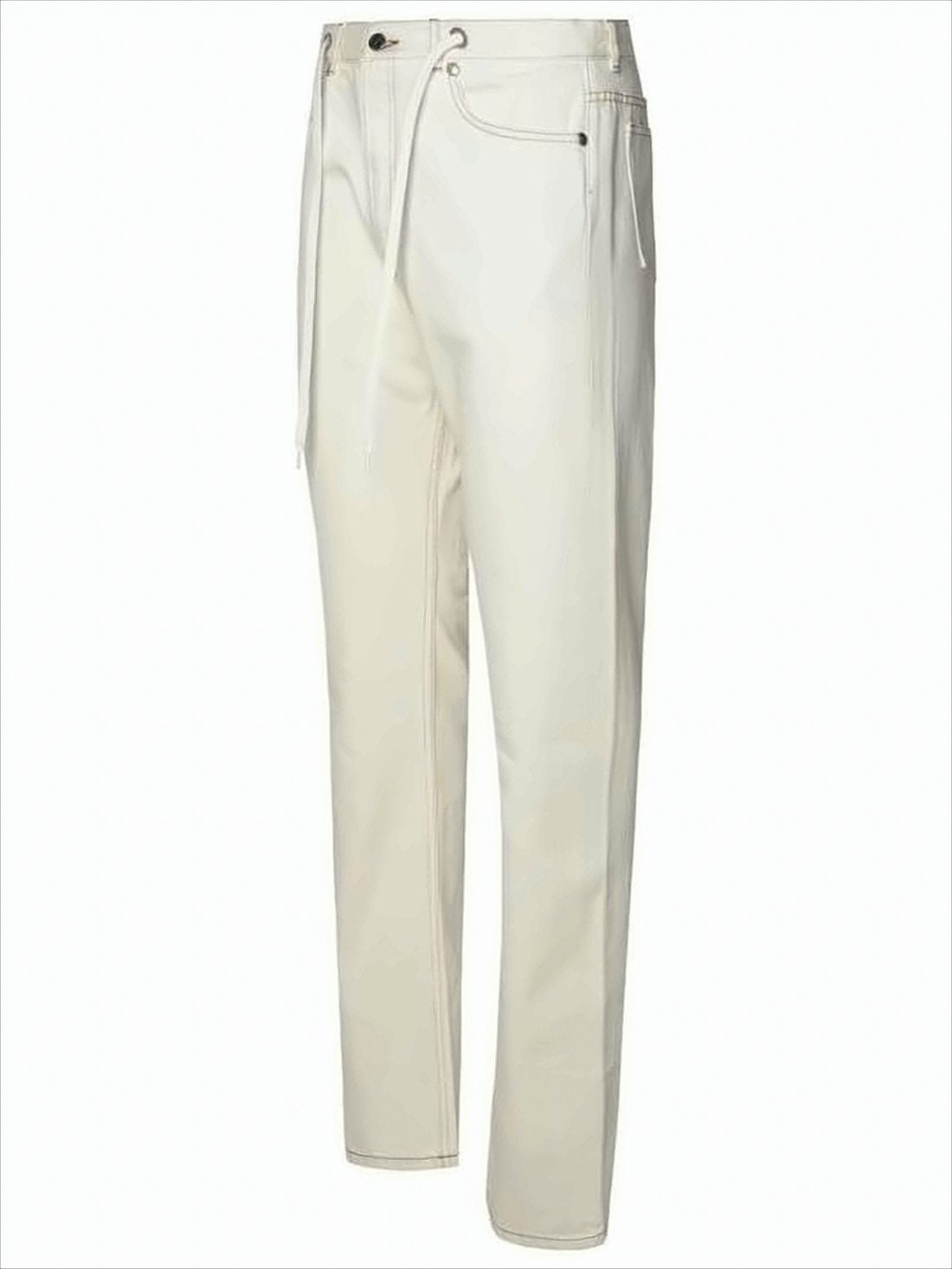 Relaxed Straight-Leg Pants with Adjustable Drawstring