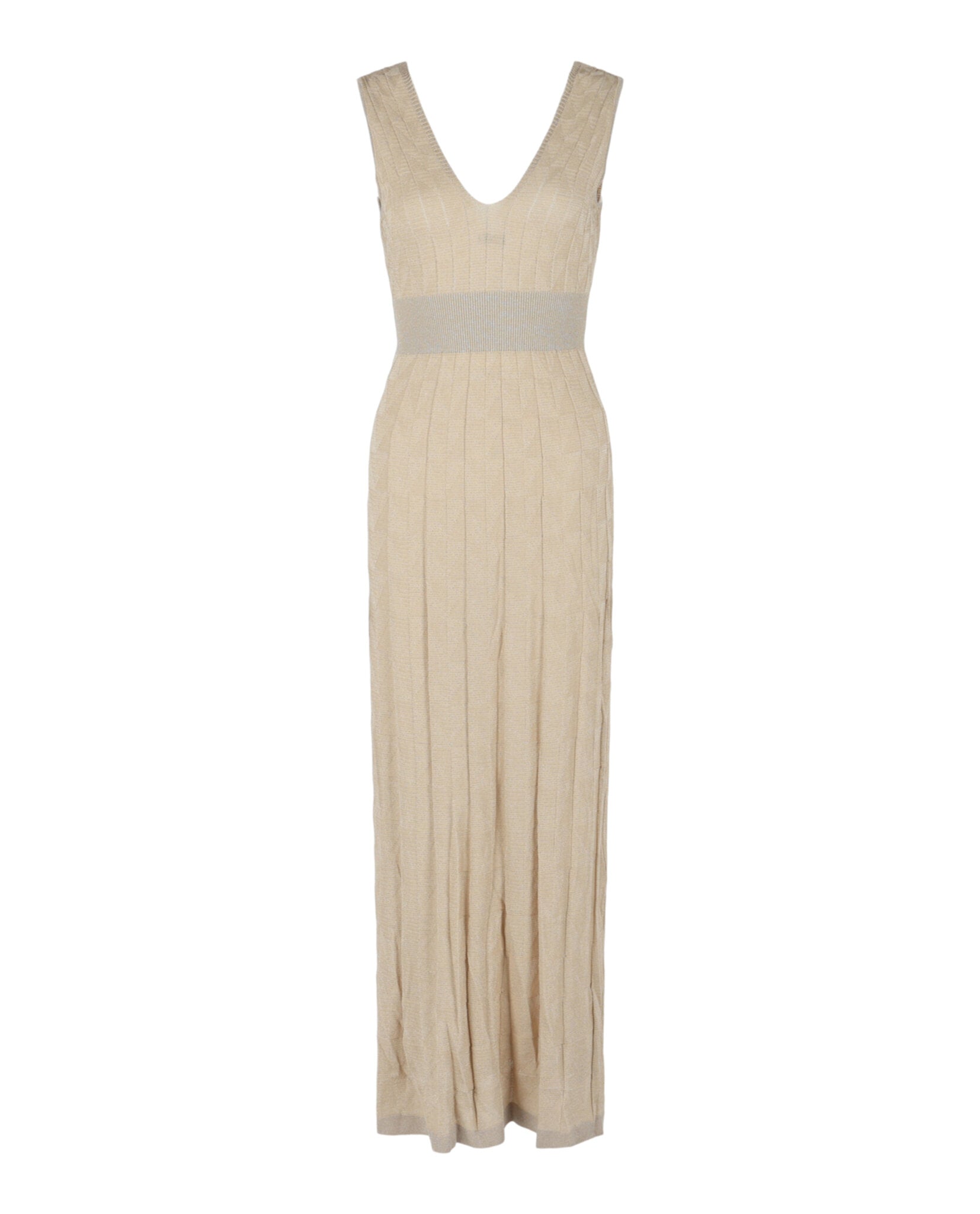 Metallic Geo Print Maxi Dress