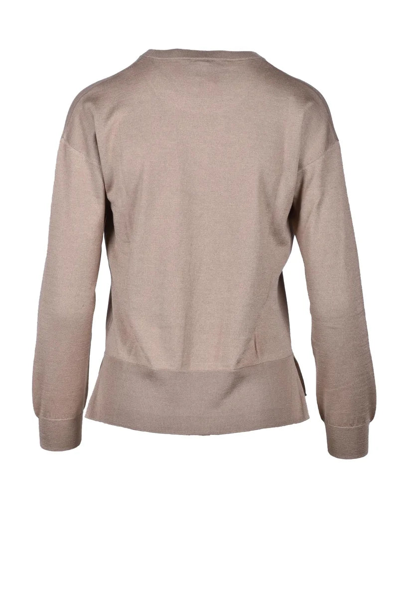 Silk and Cashmere Sweater - Taupe