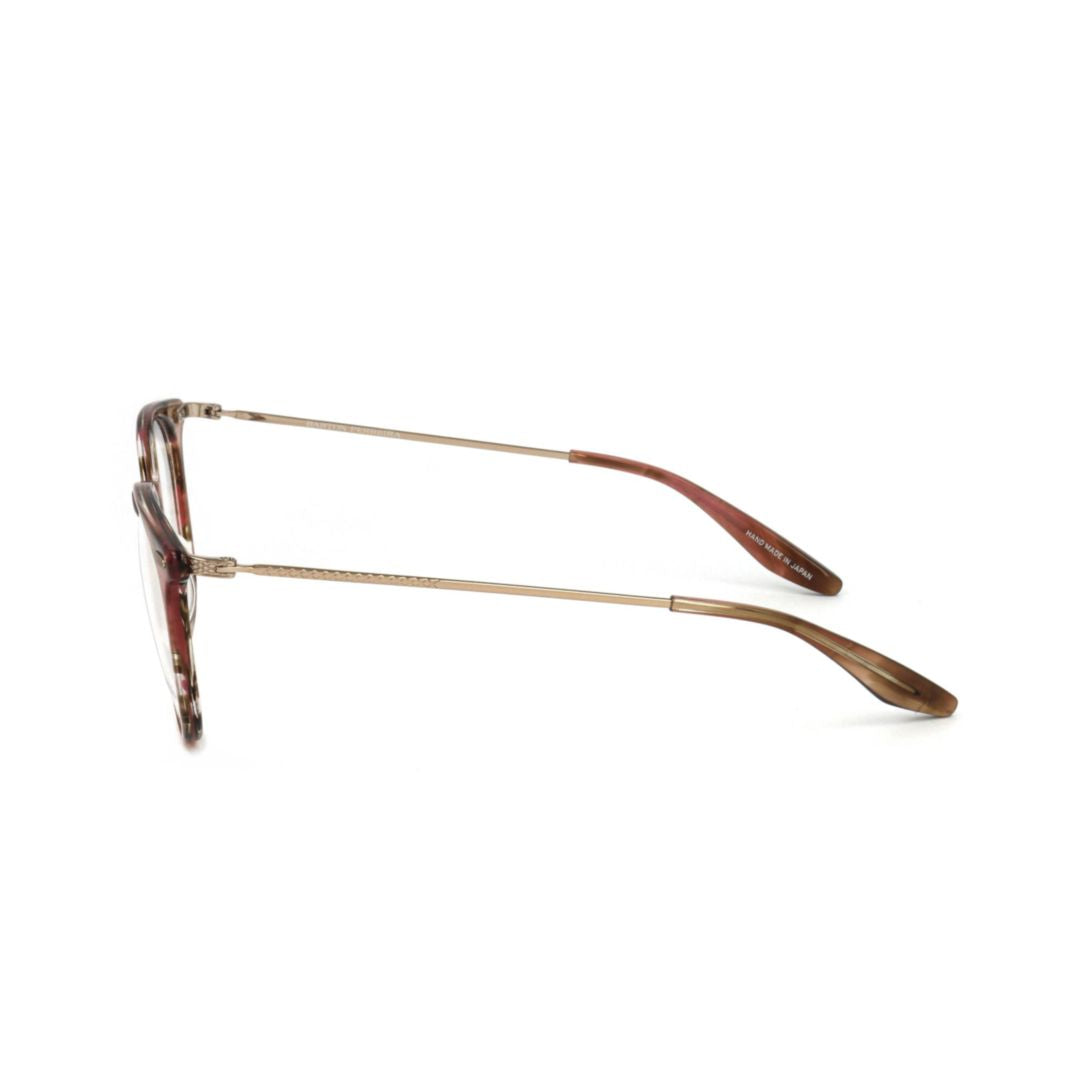 Bp5055 512ew Rounded Tortoiseshell Eyeglasses with Metallic Temples